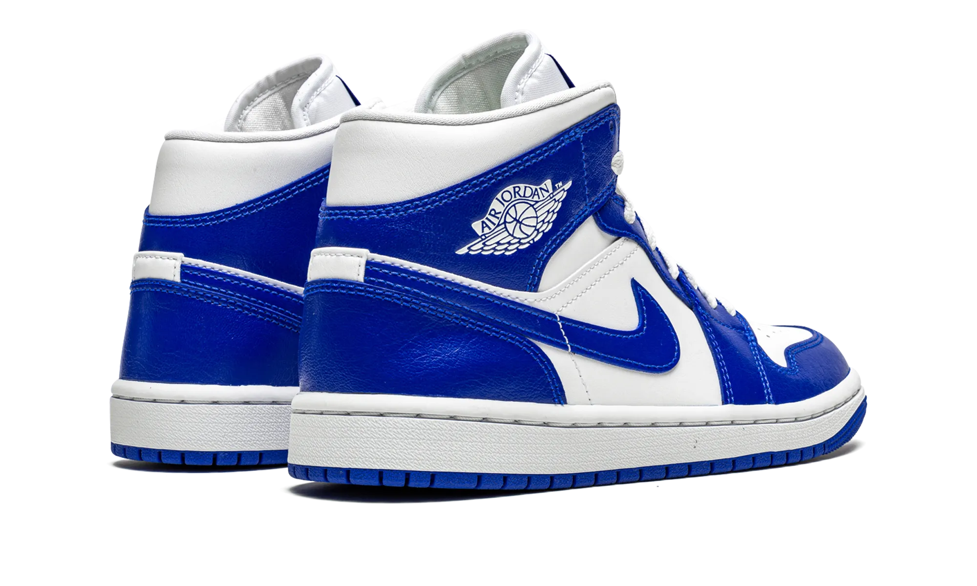 AIR JORDAN 1 MID WMNS "Kentucky Blue" Crisp Look
