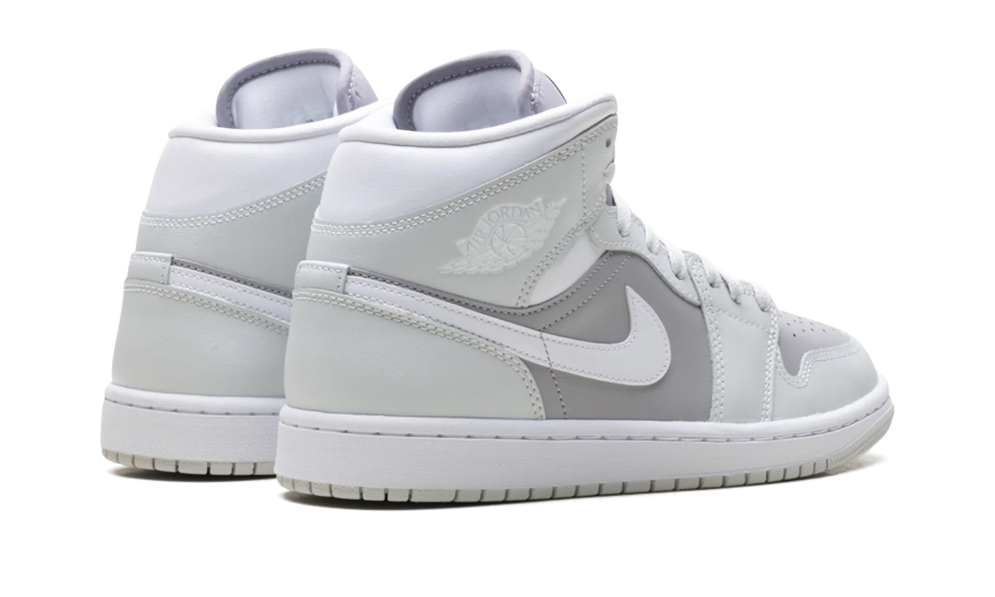 Orthotic Friendly Fit Air Jordan 1 Mid WMNS "Photon Dust Atmosphere Grey"