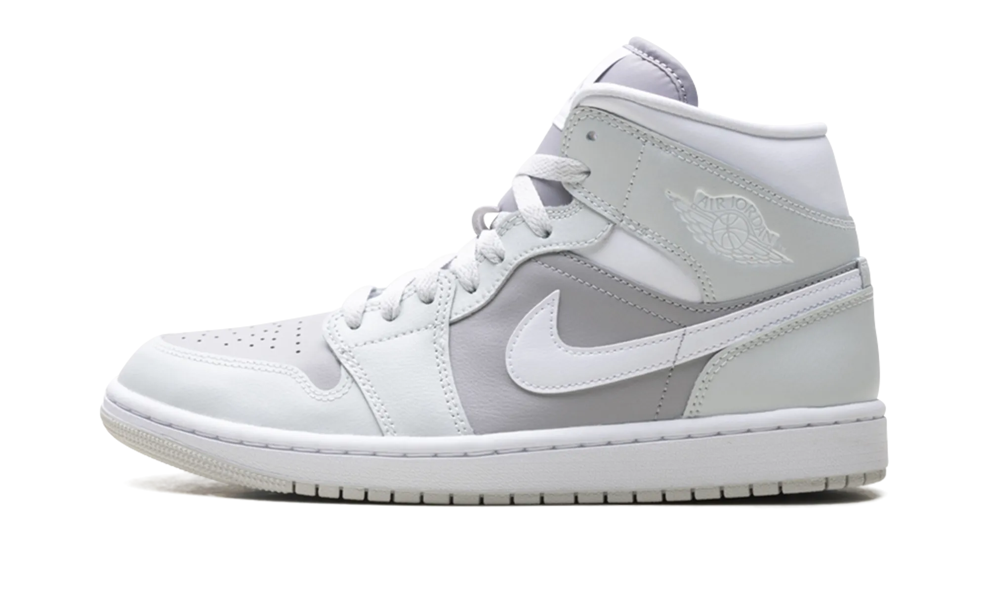 Air Jordan 1 Mid WMNS "Photon Dust Atmosphere Grey" Comfort Frame Multipurpose