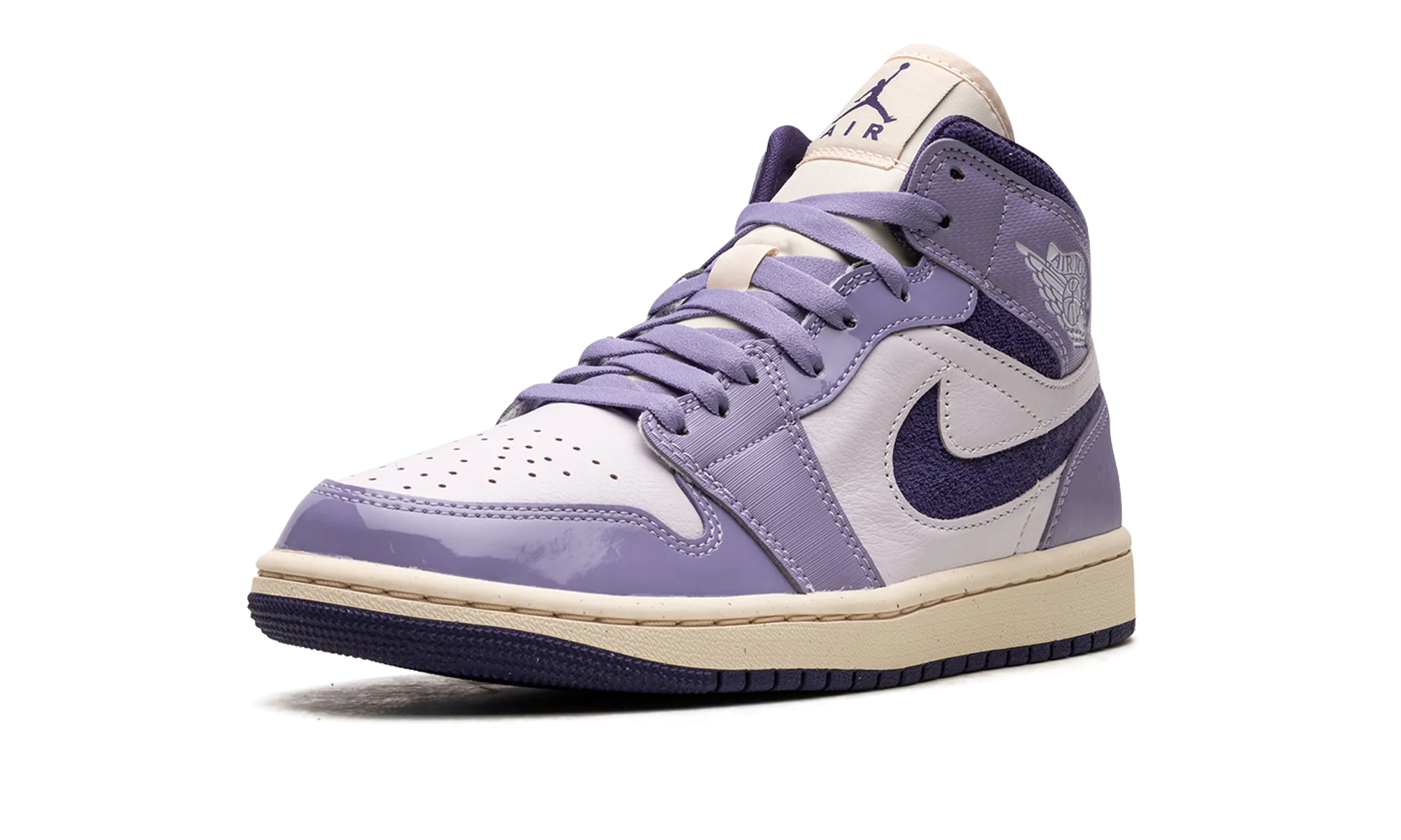 Anti Abrasion High Top Design AIR JORDAN 1 MID WMNS "Sky J Purple"