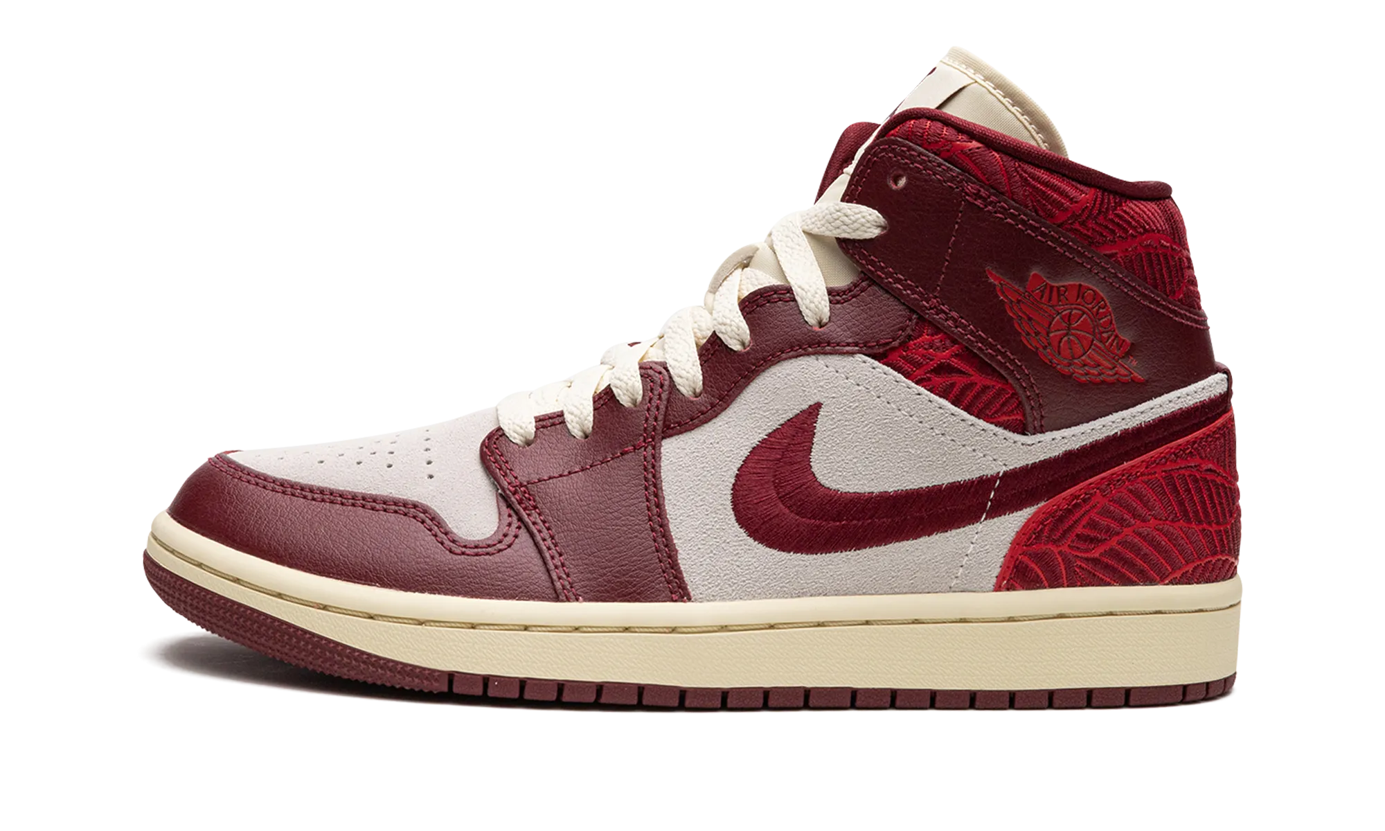 Motion Comfort Flat Lace AIR JORDAN 1 MID WMNS "Tiki Leaf"