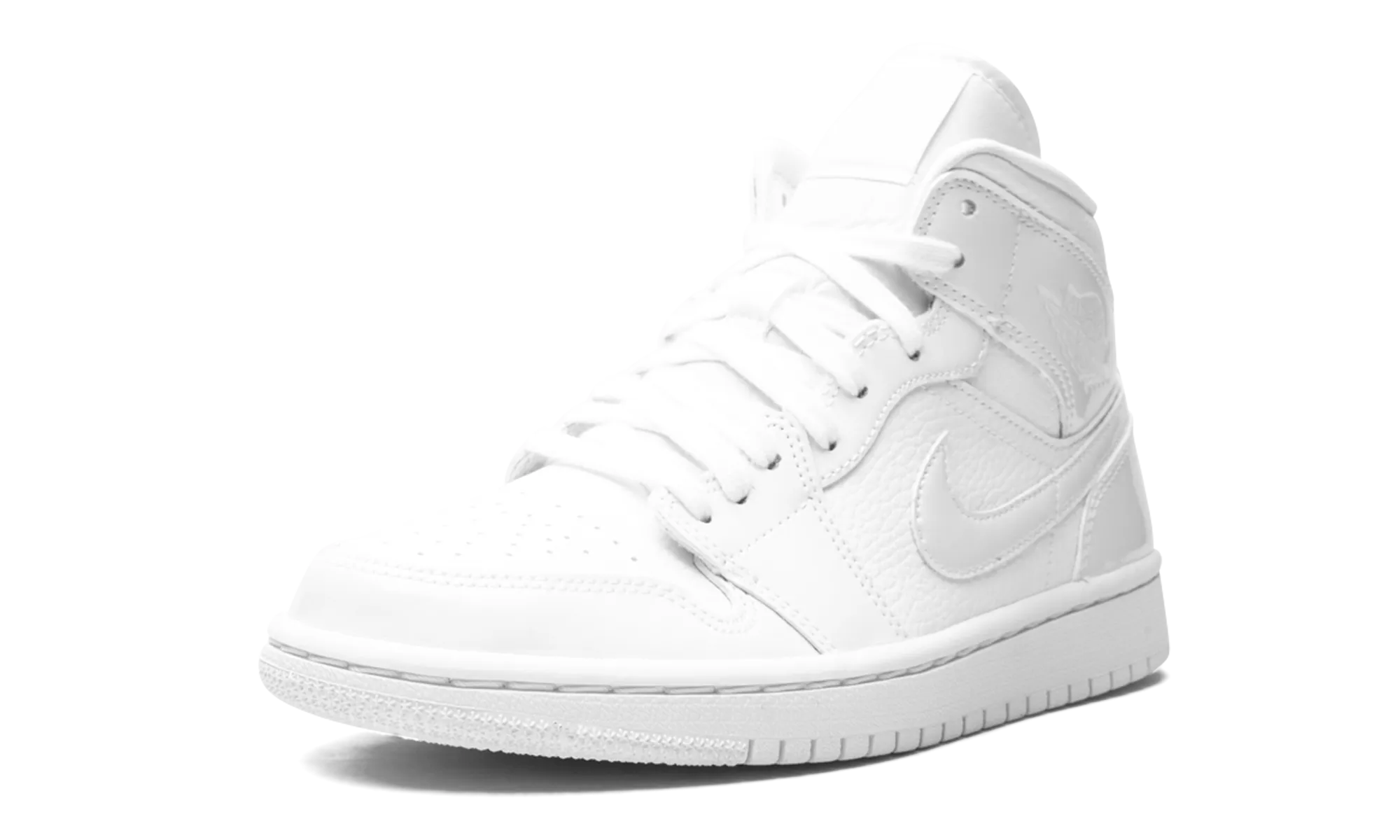 AIR JORDAN 1 MID WMNS "Triple White" Sneaker Culture