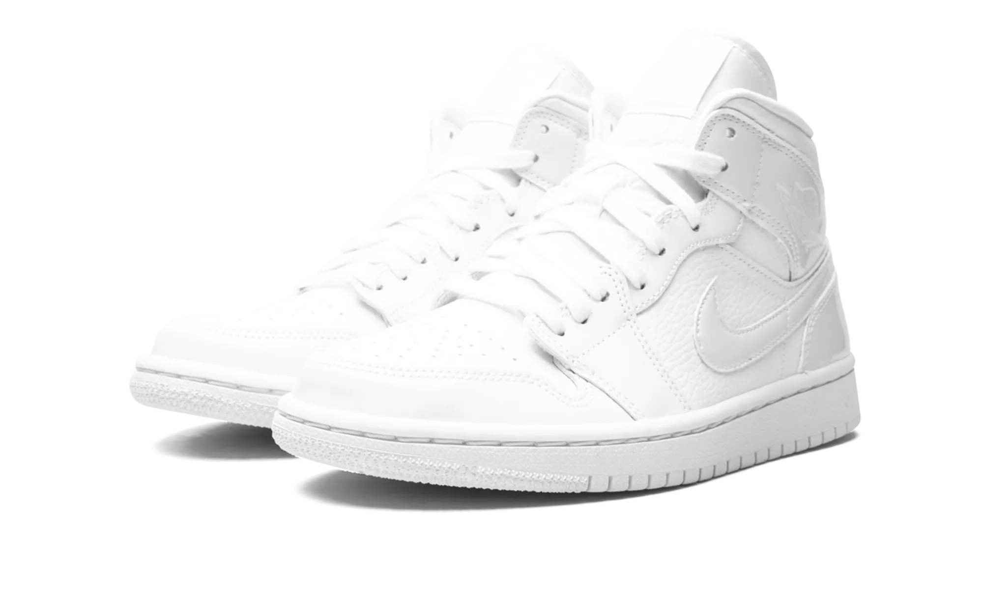 Loose Fit Energy   Returning AIR JORDAN 1 MID WMNS "Triple White"