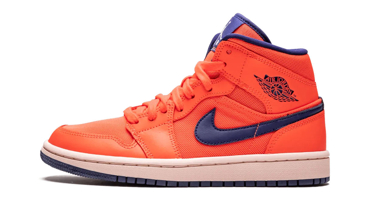 Orthotic friendly AIR JORDAN 1 MID WMNS "Turf Orange"