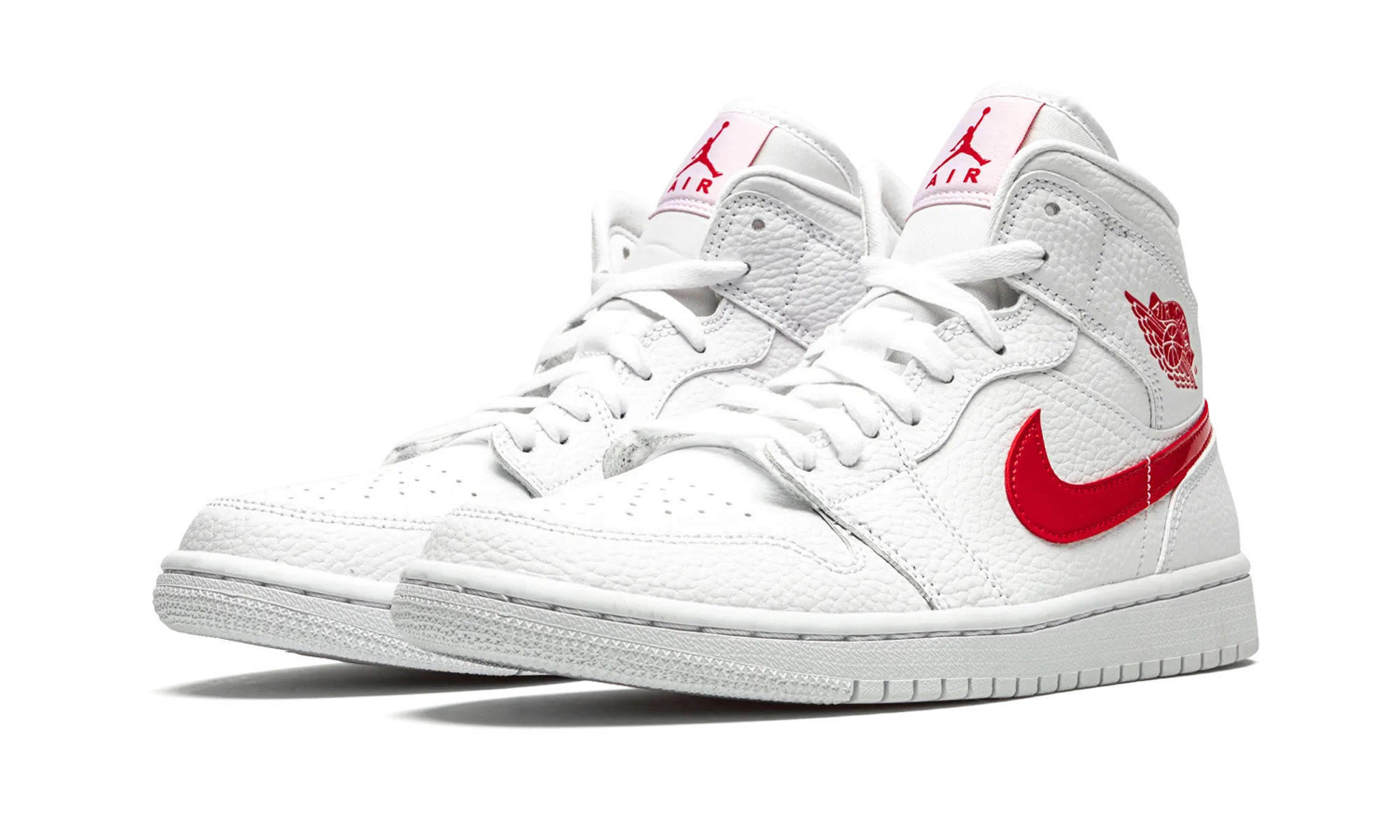 Mid Cut Tensile Strength AIR JORDAN 1 MID WMNS "University Red"