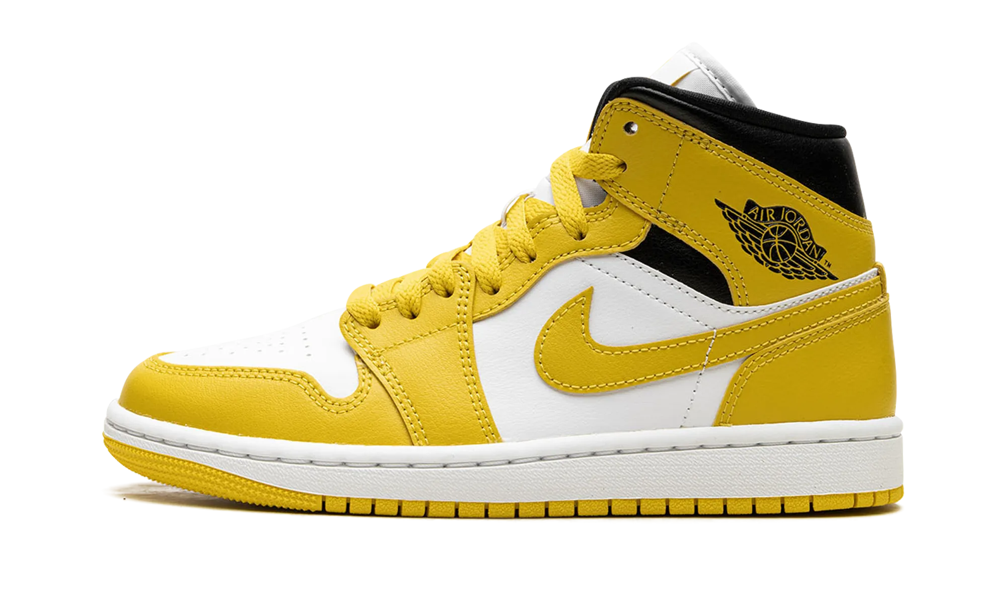 Air Jordan 1 Mid WMNS "VIVID SULFUR" Anti Torsion Plate Street Flex