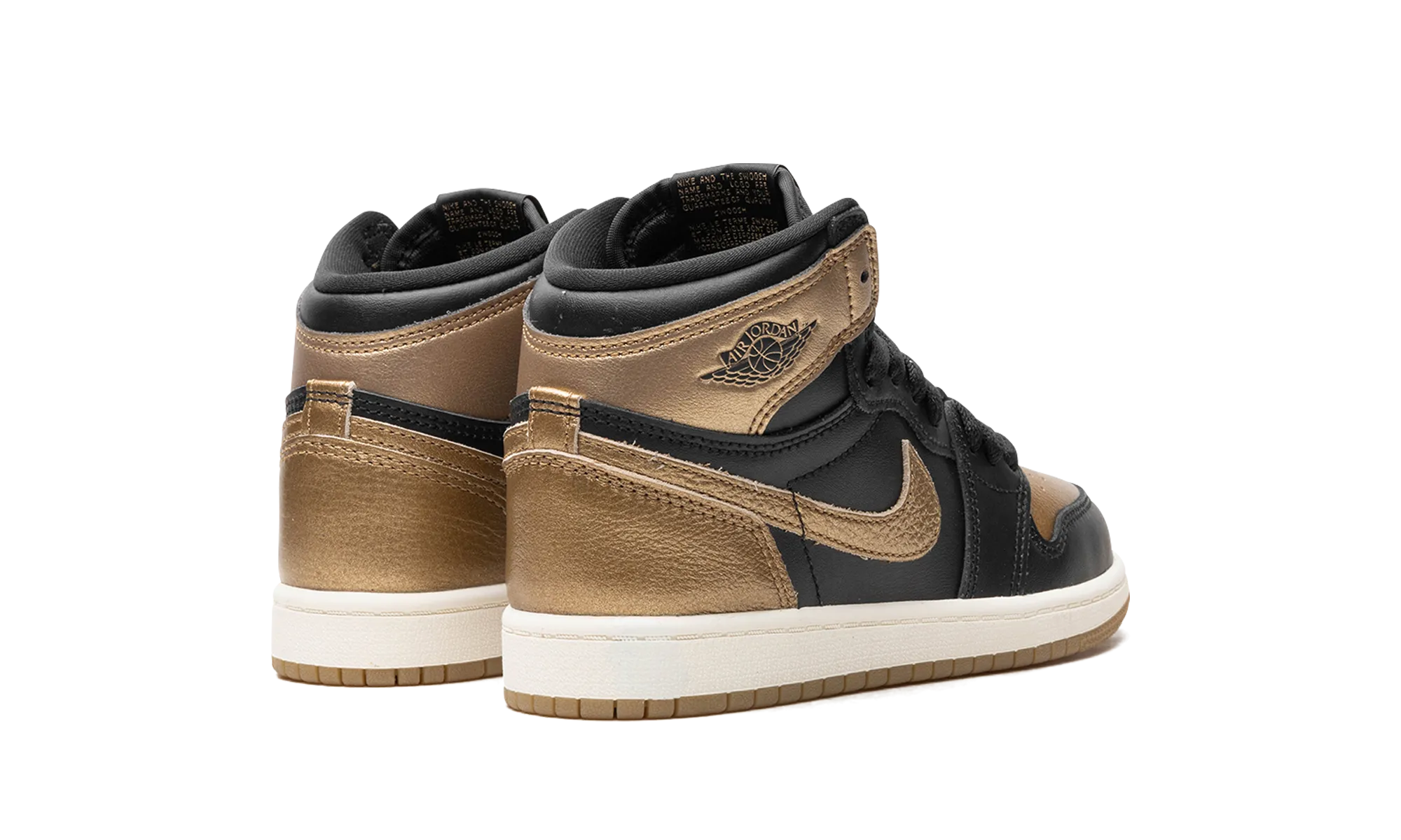 Abrasion Guard Stylish Comfort Air Jordan 1 PS "Black Metallic Gold"
