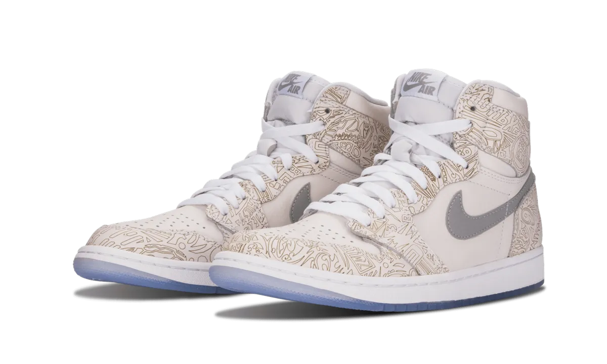 SuedeUpper Padded materials Air Jordan 1 Retro Hi OG "Laser"