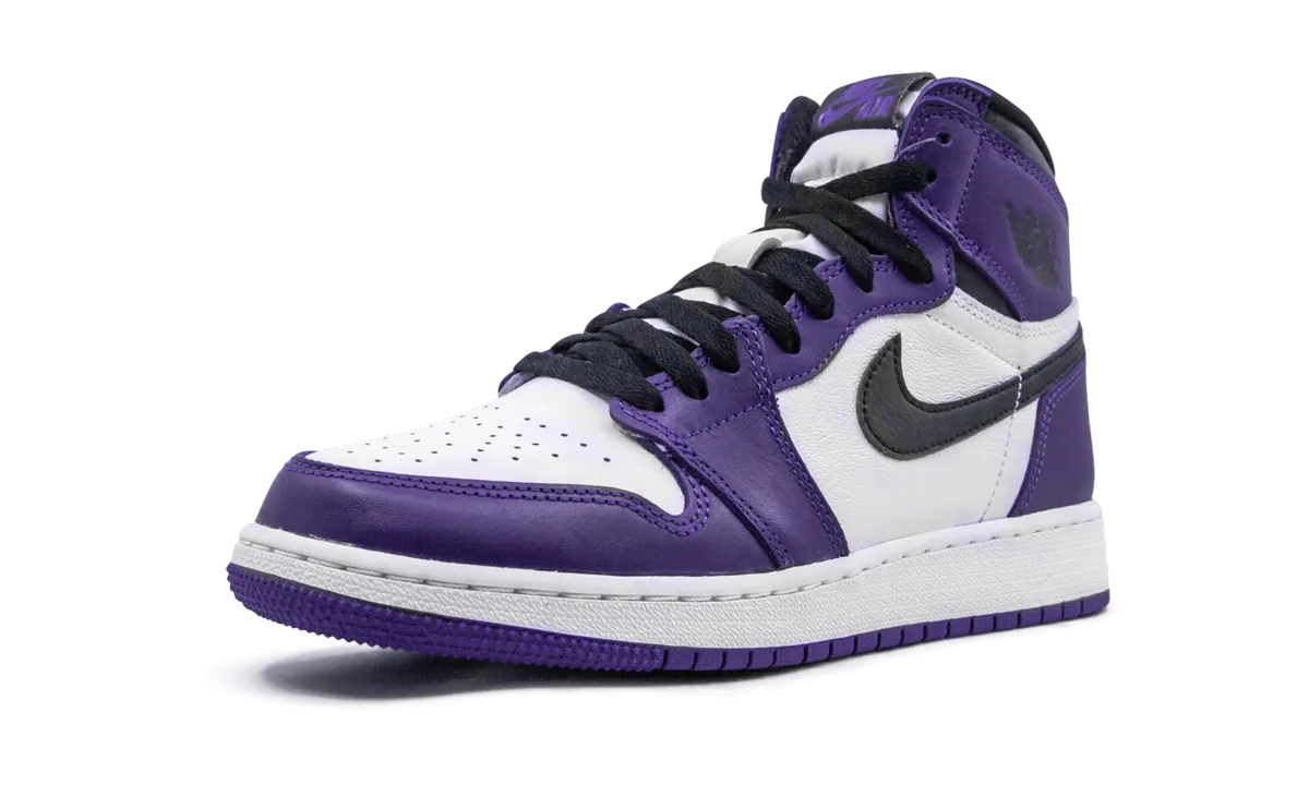 Air Jordan 1 Retro High OG GS "Court Purple 2.0" Easy Slip-On Premium Sole