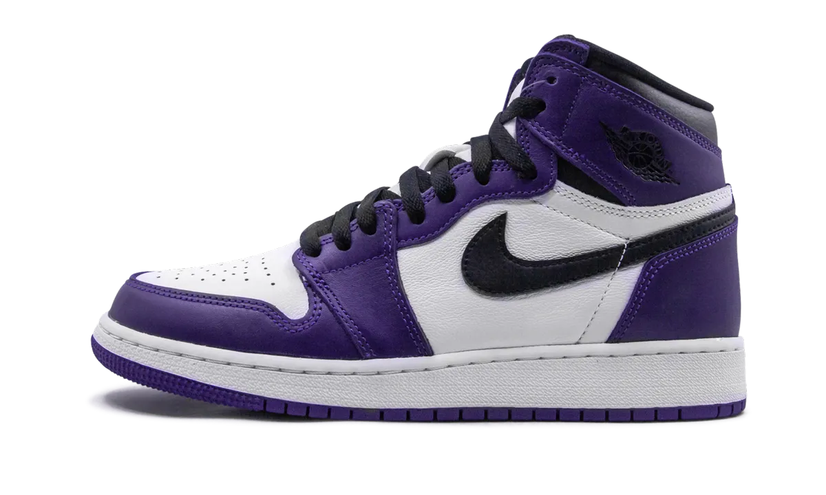 Breathable Perforations AdjustableFit Air Jordan 1 Retro High OG GS "Court Purple 2.0"