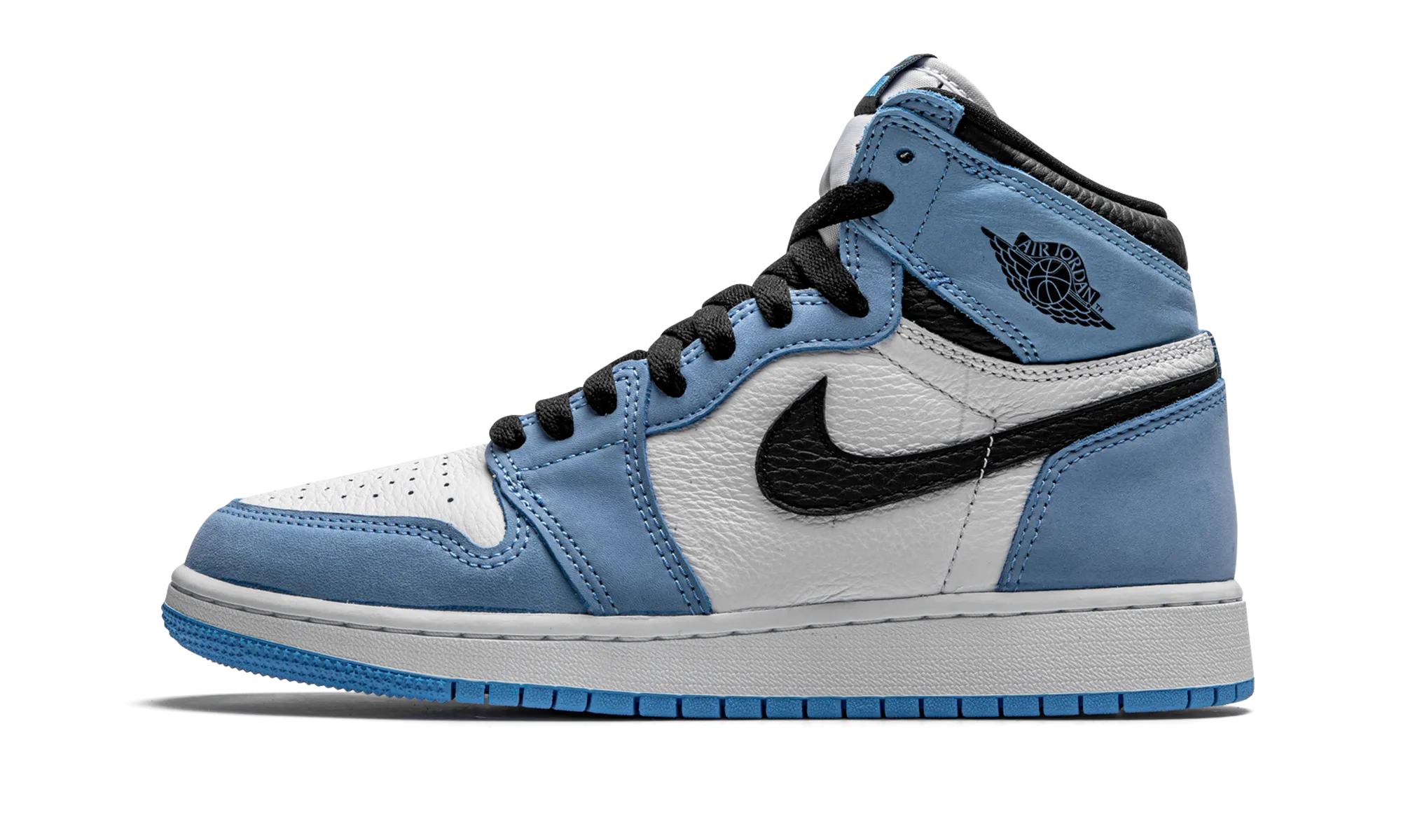 Breathable mesh construction Air Jordan 1 Retro High OG GS "University Blue"