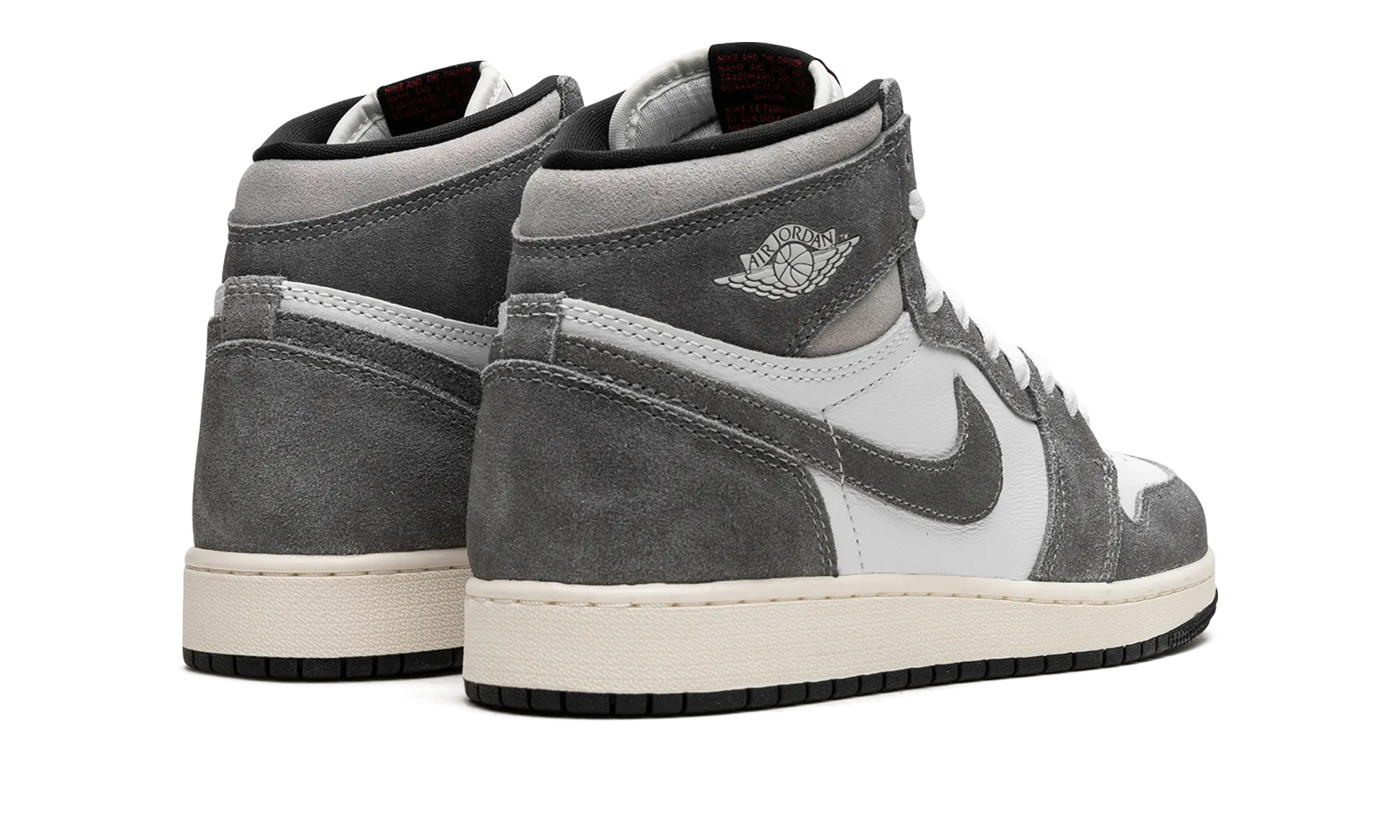 Air Jordan 1 Retro High OG GS "Washed Black" Recycled Material Build