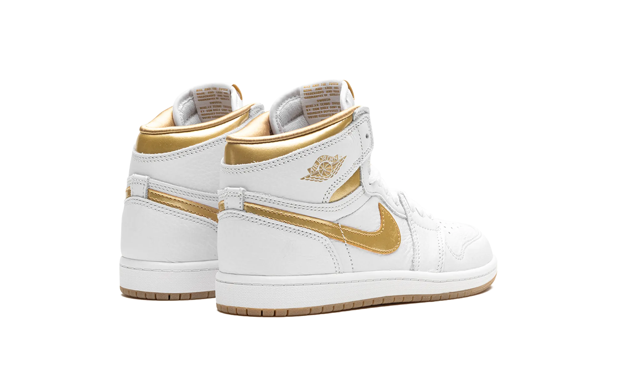 Heel Support Comfort quality Air Jordan 1 Retro High OG PS "Metallic Gold"