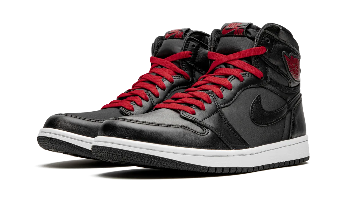 Pressure Relief Padding Comfort Stretch Air Jordan 1 Retro High OG "Black Satin/Gym Red"