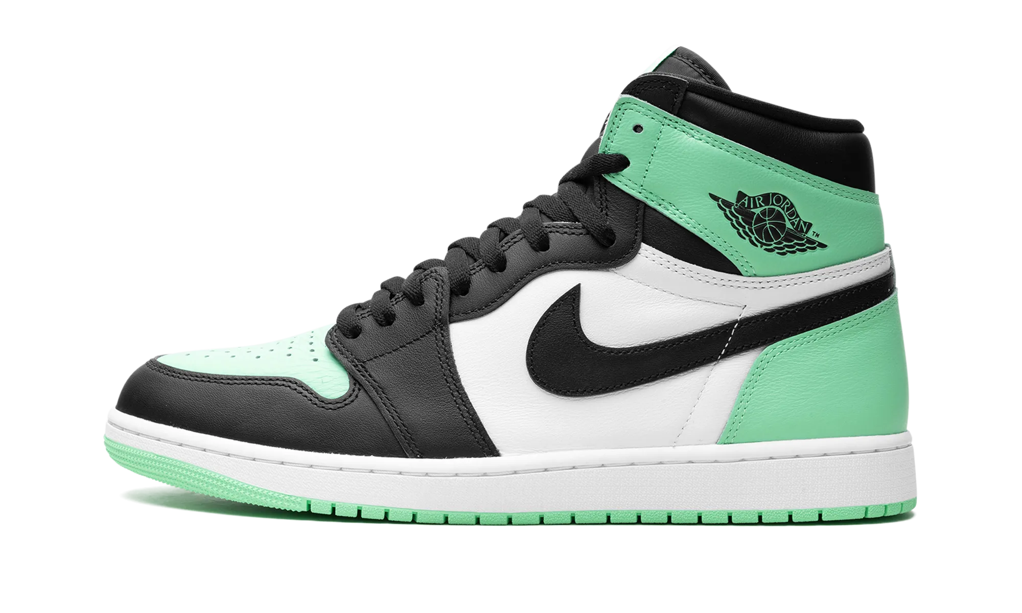 Air Jordan 1 Retro High OG "Green Glow" Compression Molded Midsoles