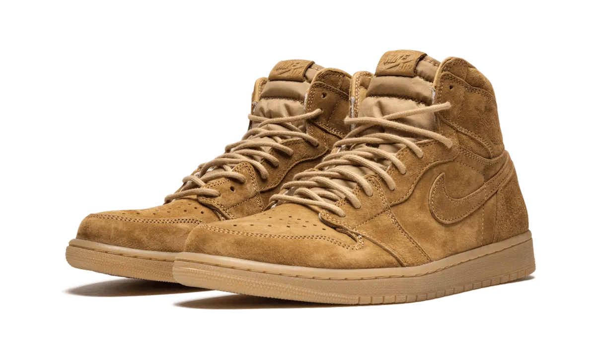 Durable toe cap Breathable mesh Air Jordan 1 Retro High OG "Wheat"
