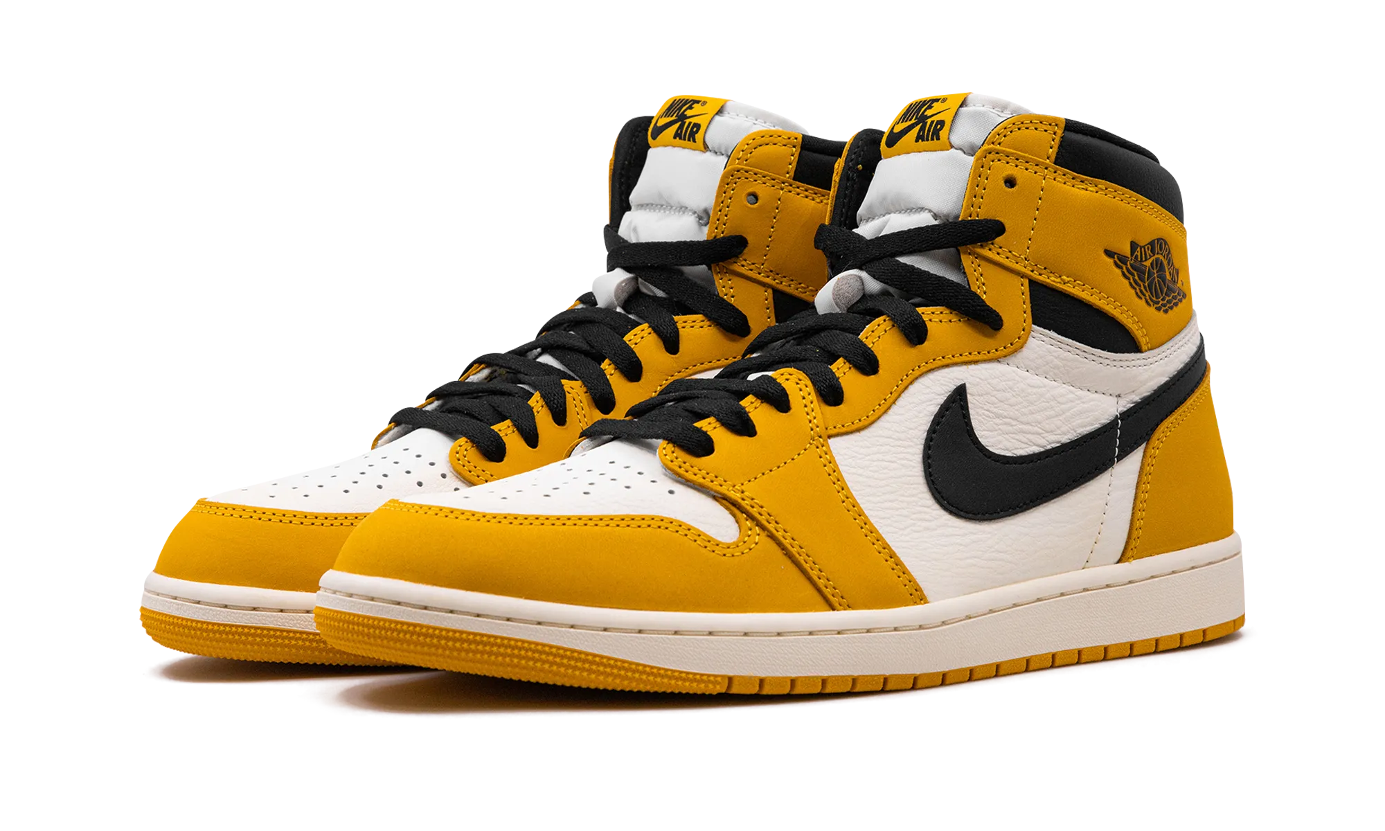 Ergonomic Heel Cup Ventilation Tech Air Jordan 1 Retro High OG "Yellow Ochre"
