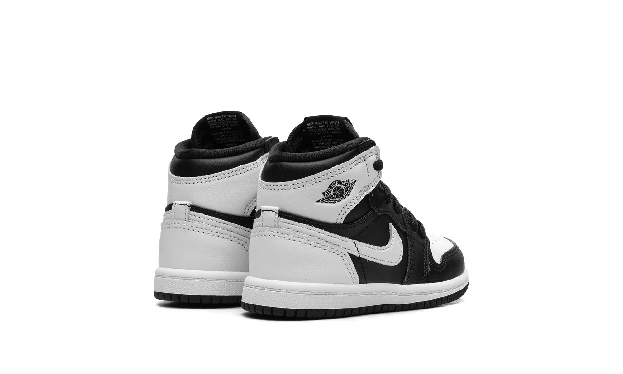 Air Jordan 1 Retro High OG TD "Reverse Panda" Reinforced Stitch Detail