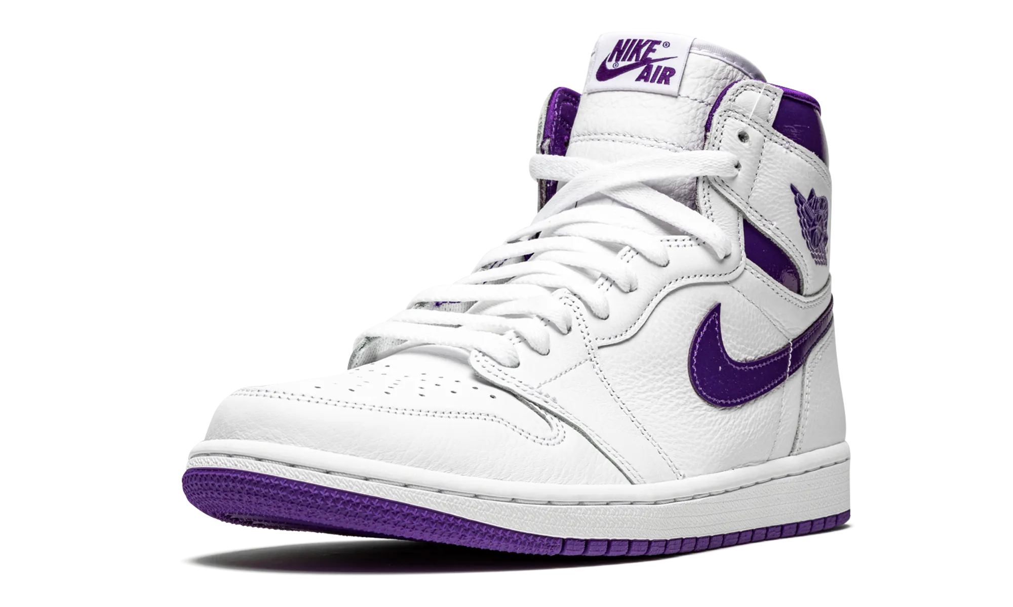 Durable Stitching Ultra Responsive Foam AIR JORDAN 1 RETRO HIGH WMNS "Court Purple"