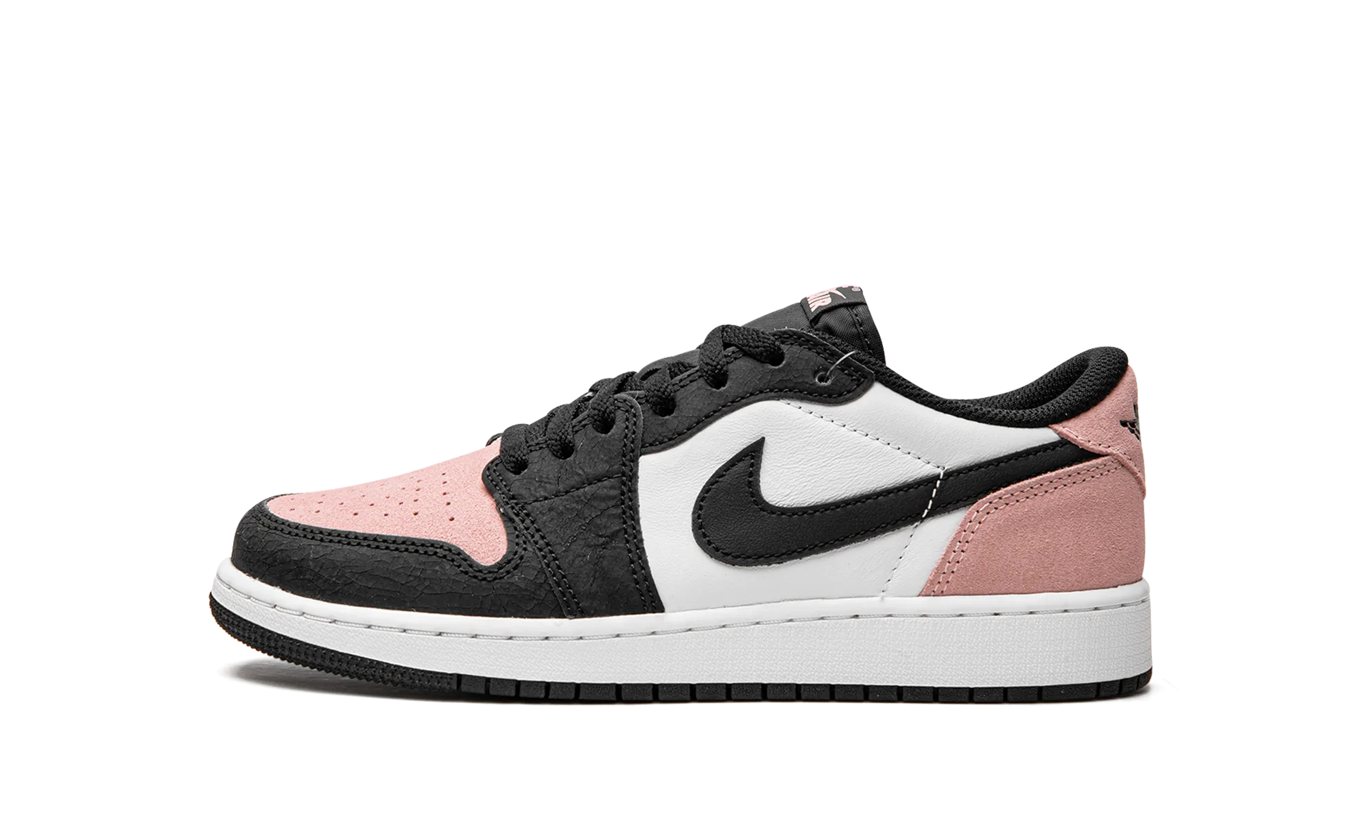 Air Jordan 1 Retro Low OG GS "Bleached Coral" Handcrafted Stitching Memory Foam