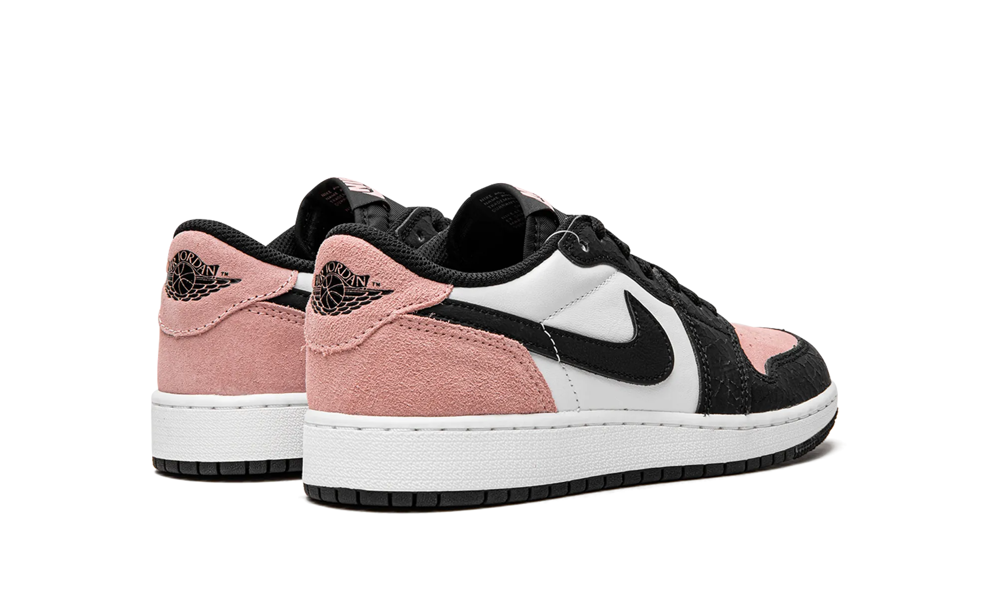 Air Jordan 1 Retro Low OG GS "Bleached Coral" Curved Heel Counter