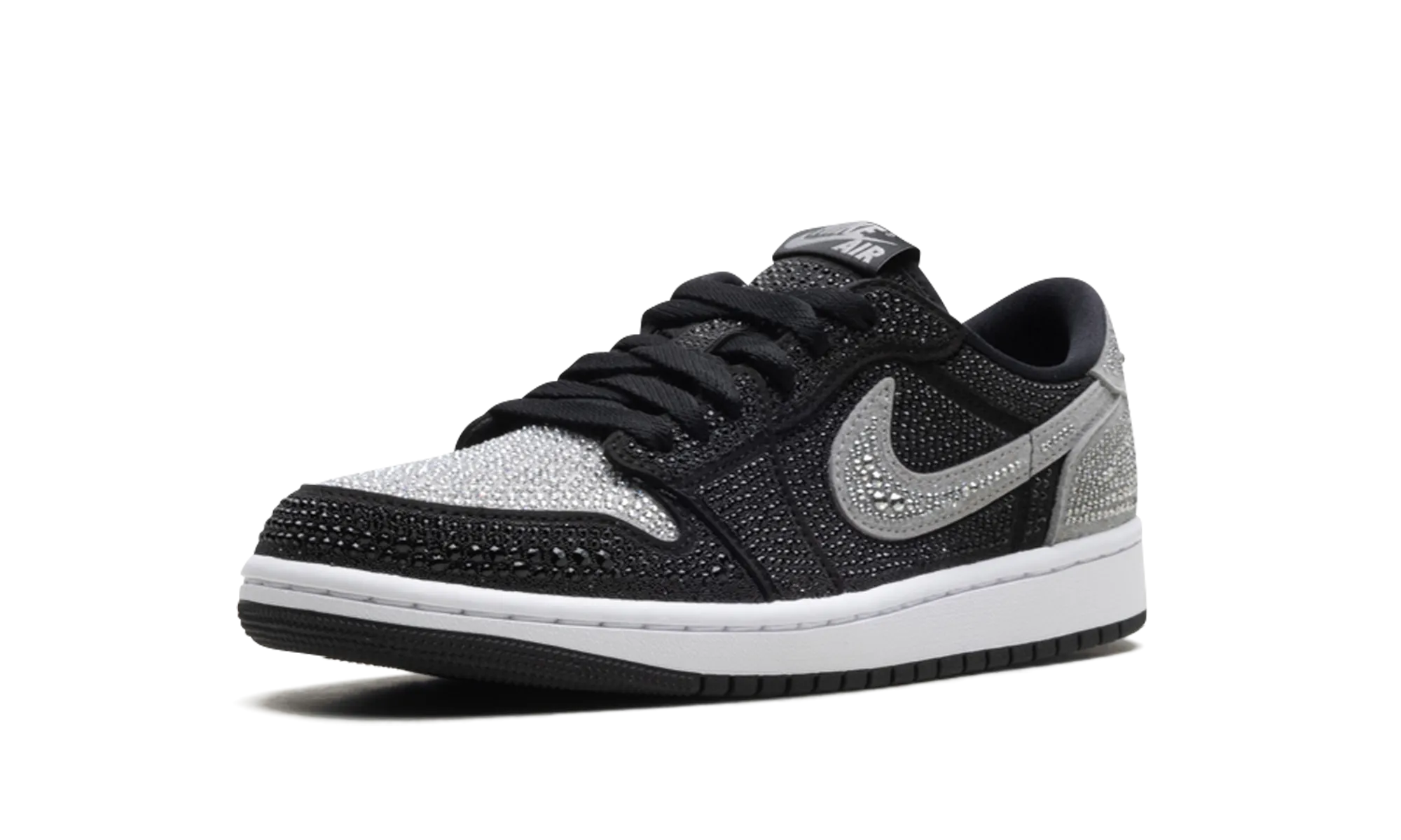 Dynamic Support Frame Sturdy Outsole Air Jordan 1 Retro Low OG WMNS "Swarovski - Stealth"