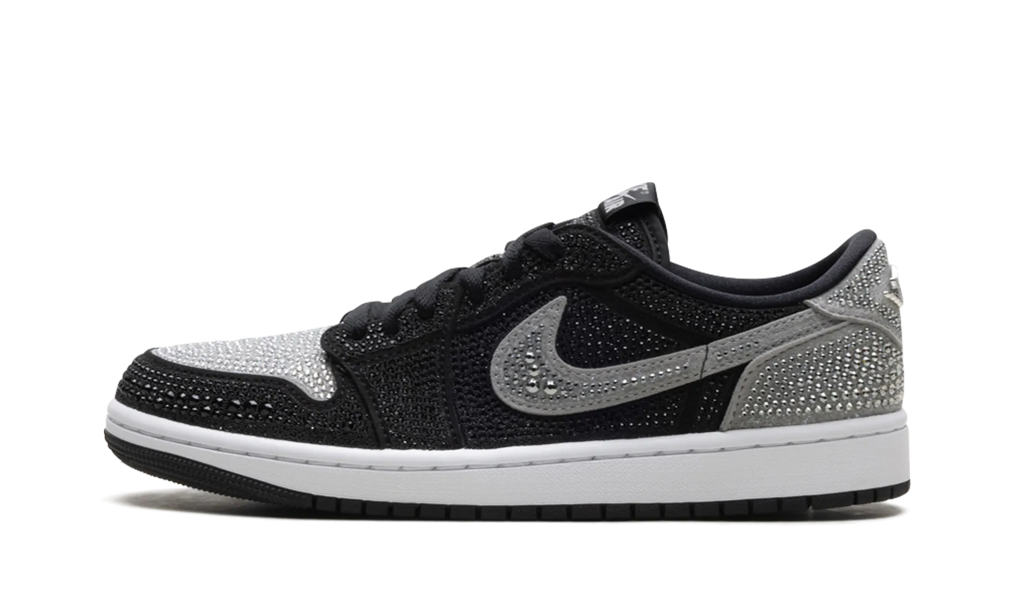 Sporty Comfort Air Jordan 1 Retro Low OG WMNS "Swarovski - Stealth"
