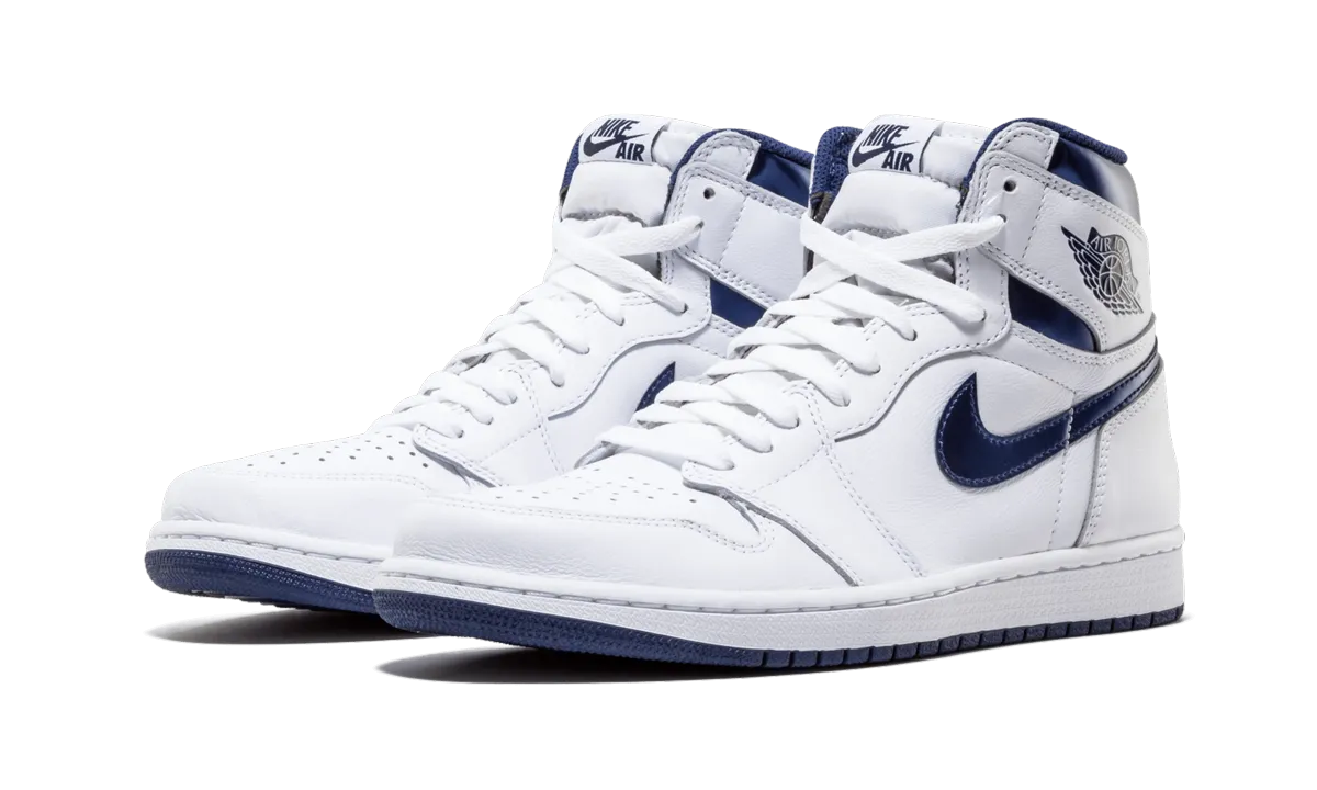 Air Jordan 1 Retro "Metallic Navy" Synthetic Finish Ultra Cushioned Midsole