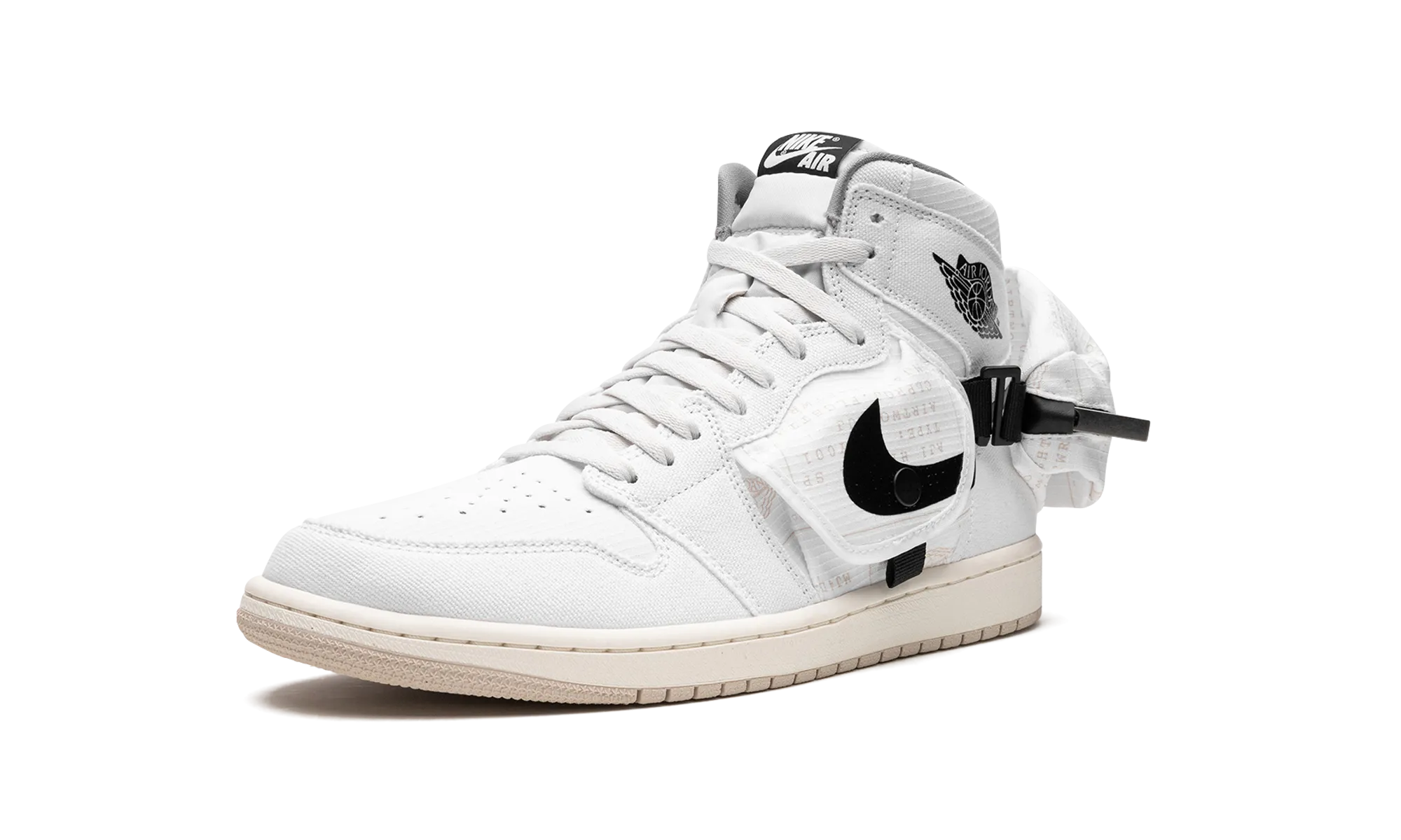 Soft Cushioning Air Jordan 1 Utility "WHITE BLACK"