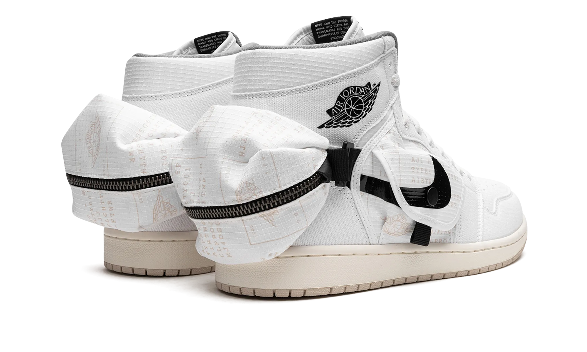 Style Air Jordan 1 Utility "WHITE BLACK"