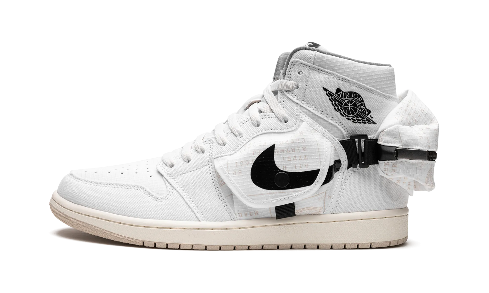 Air Jordan 1 Utility "WHITE BLACK" Street Choice Support
