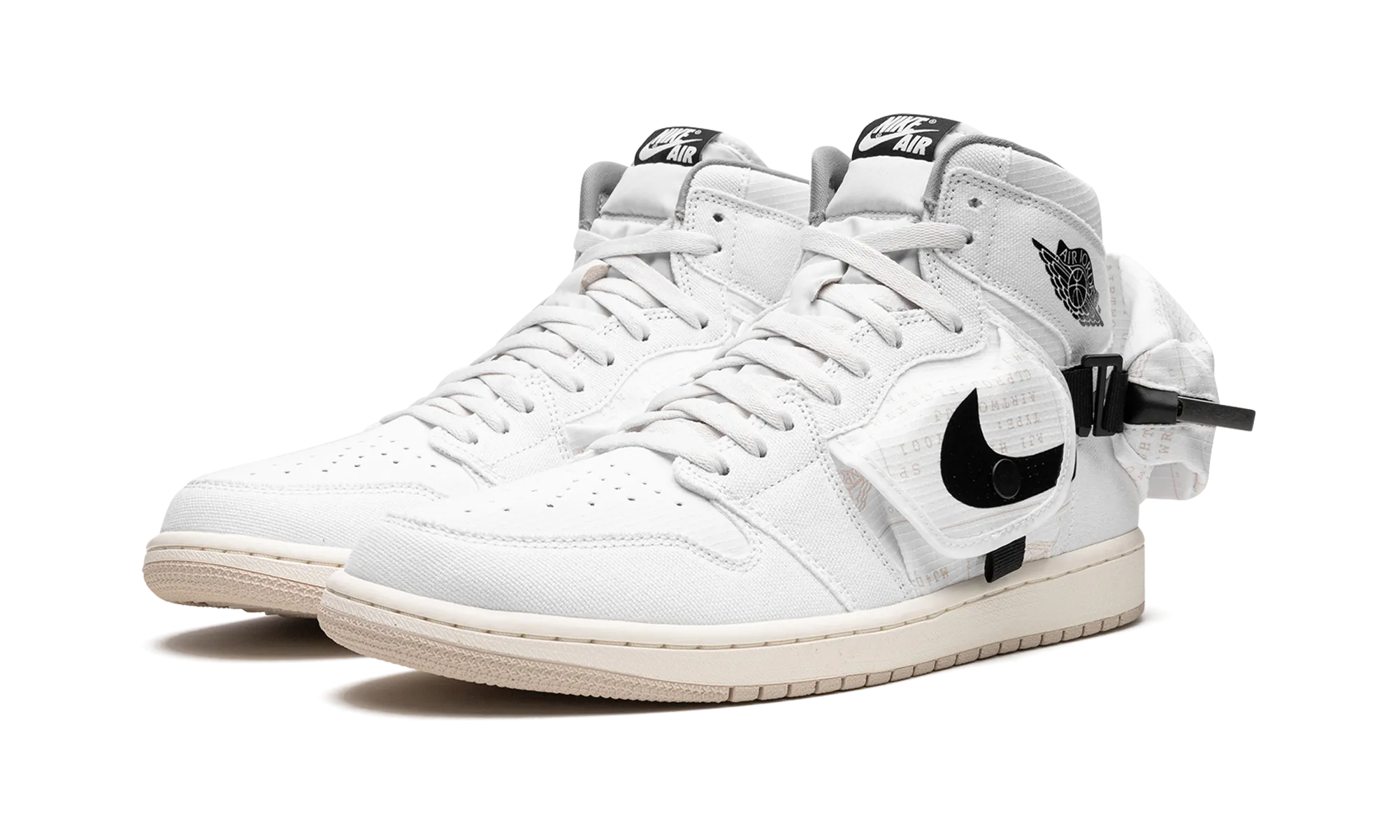TPU Outsole Air Jordan 1 Utility "WHITE BLACK"