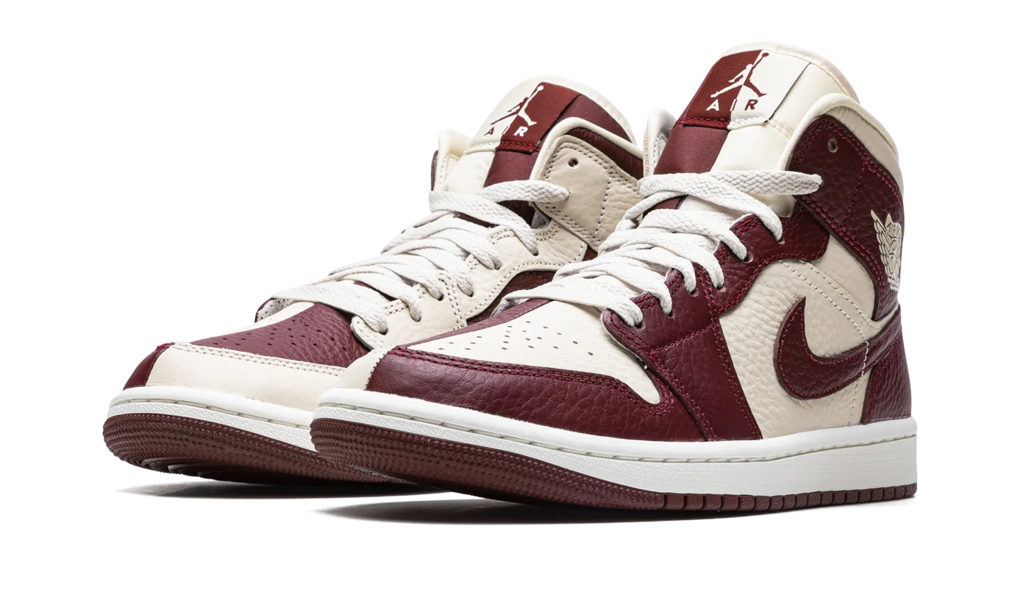 AIR JORDAN 1 WMNS "Split Cherrywood Red" Wear Resistant Outsole
