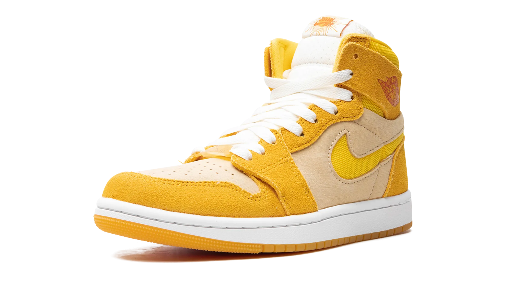 Air Jordan 1 Zoom Air CMFT 2 WMNS "Yellow Ochre/Tour Yellow-Pale Vanilla-Safety" Firm Cushion