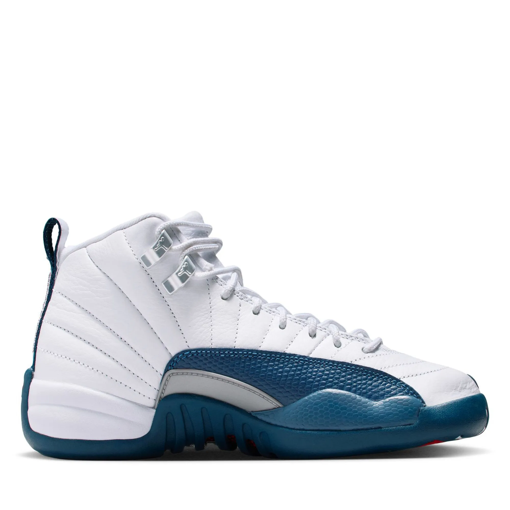 Air Jordan 12 Retro (GS) - White/French Blue Abrasion Resistant Mesh