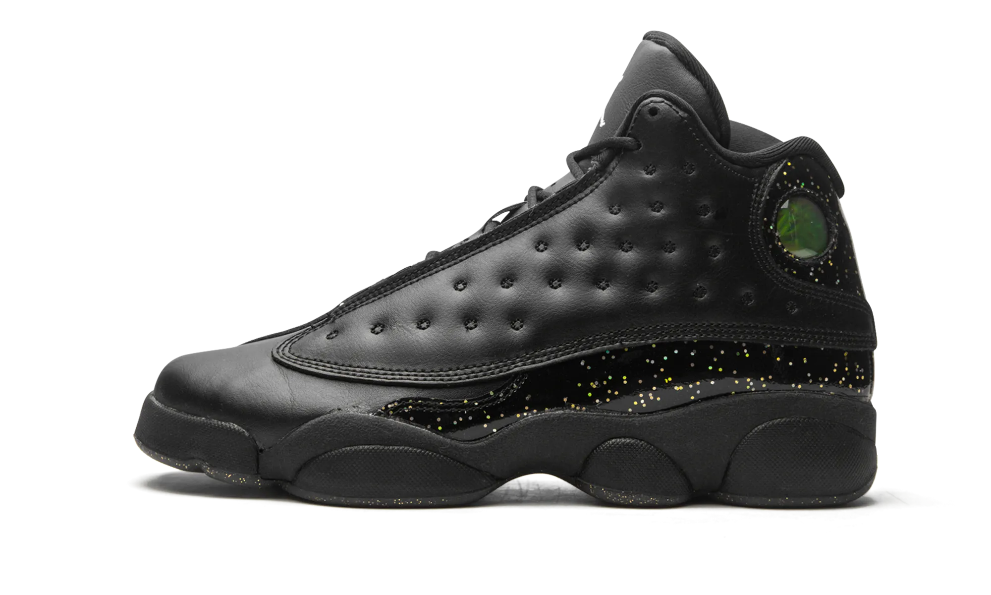 Air Jordan 13 GS "Gold Glitter" Microfiber Layers