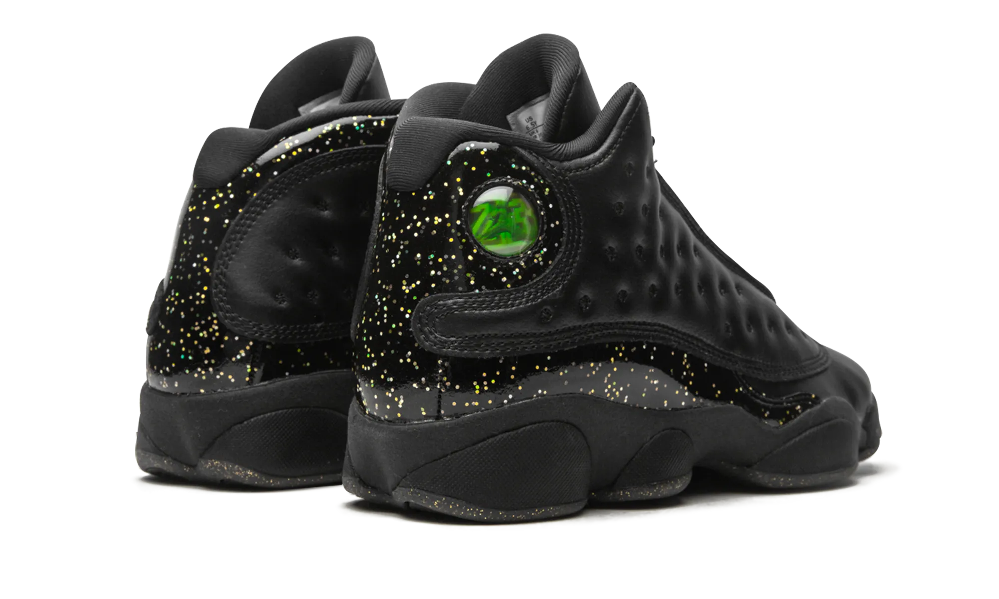 Air Jordan 13 GS "Gold Glitter" Twist Free Motion Versatile Footwear