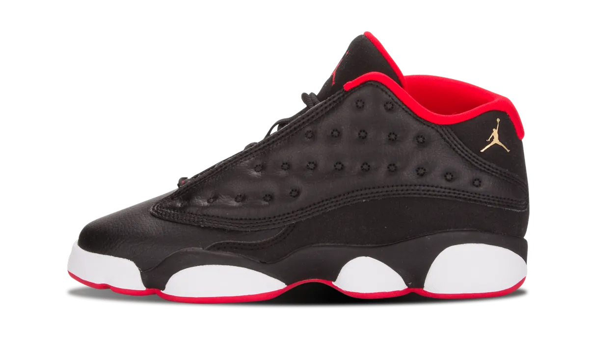 Recycled Rubber Ventilated Footbed Air Jordan 13 Retro Low GS "Bred"