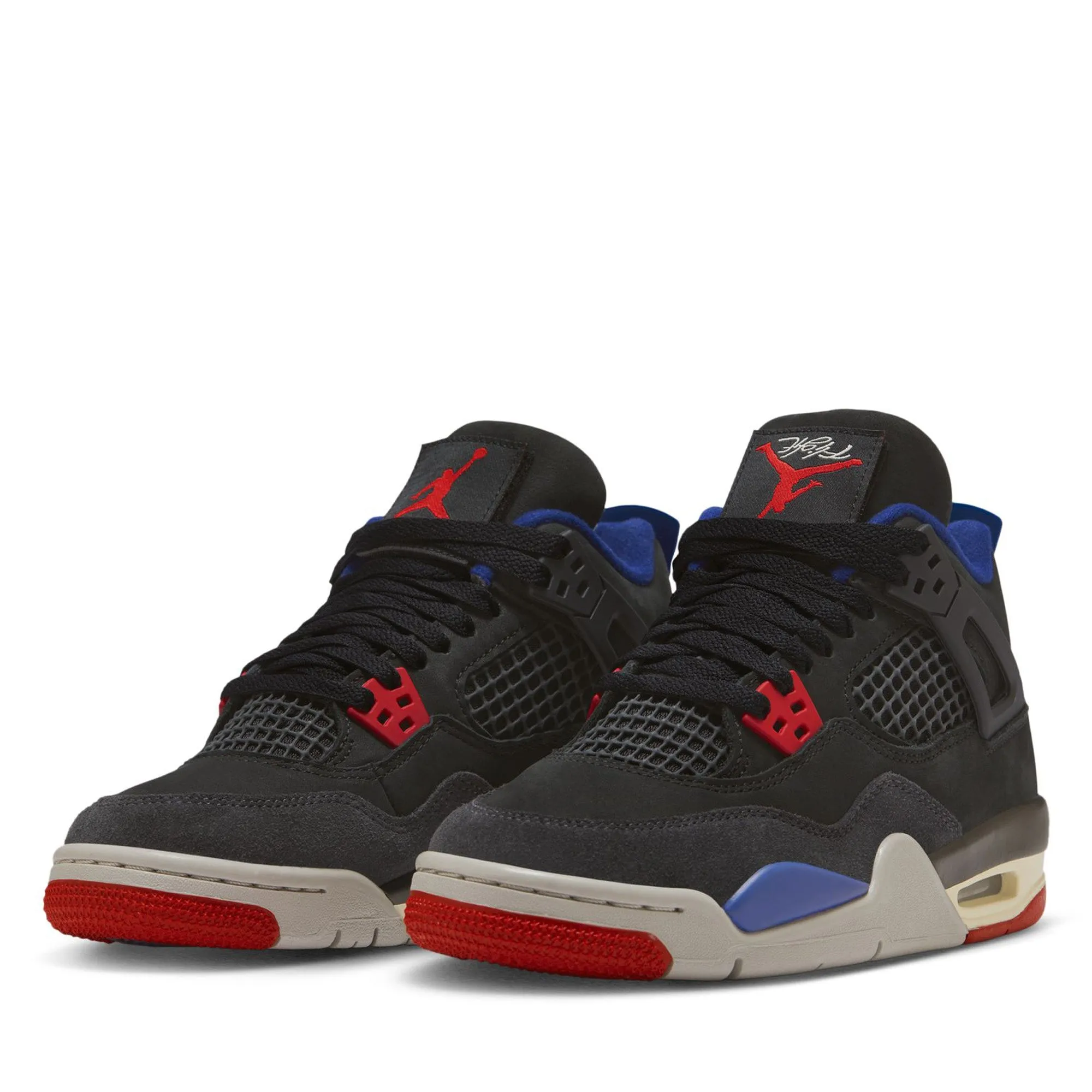 Air Jordan 4 Retro OG 'Rare Air' (GS) - Black/Fire Red High Rebound Foam