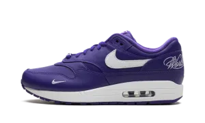 indoor - outdoor shoes appliqued - finish - design shoes Air Max 1 '87 SP "Supreme Varsity Purple"