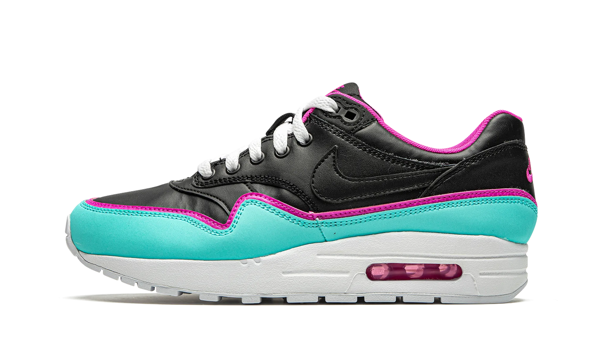 Air Max 1 DBL (GS) "Double Layered - Aqua Fuchsia" shock - absorbing - midsole - feature shoes Agile Fit