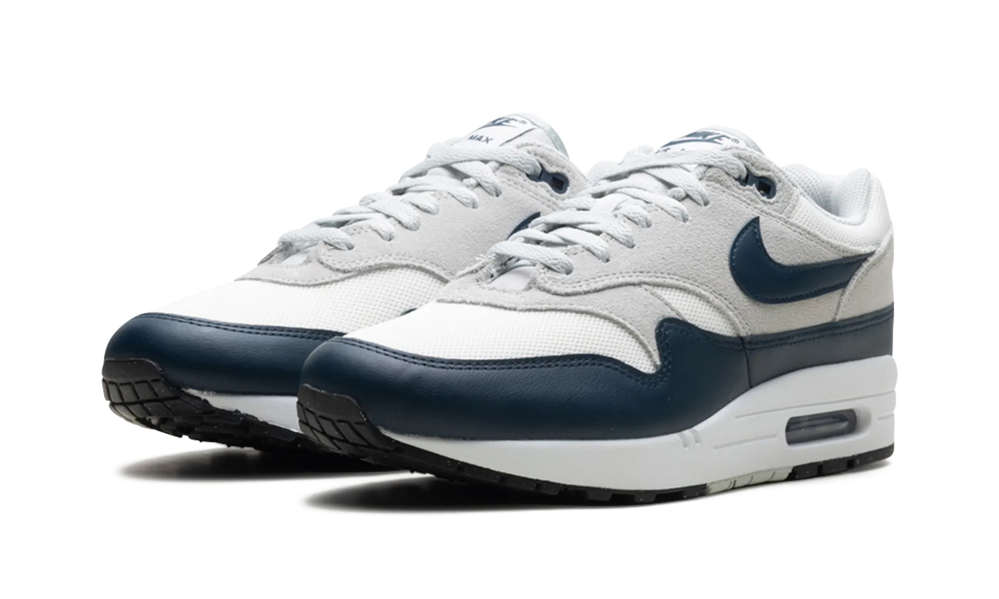 AIR MAX 1 ESSENTIAL "Summit White/Armory Navy-Light Silver" running hat certified