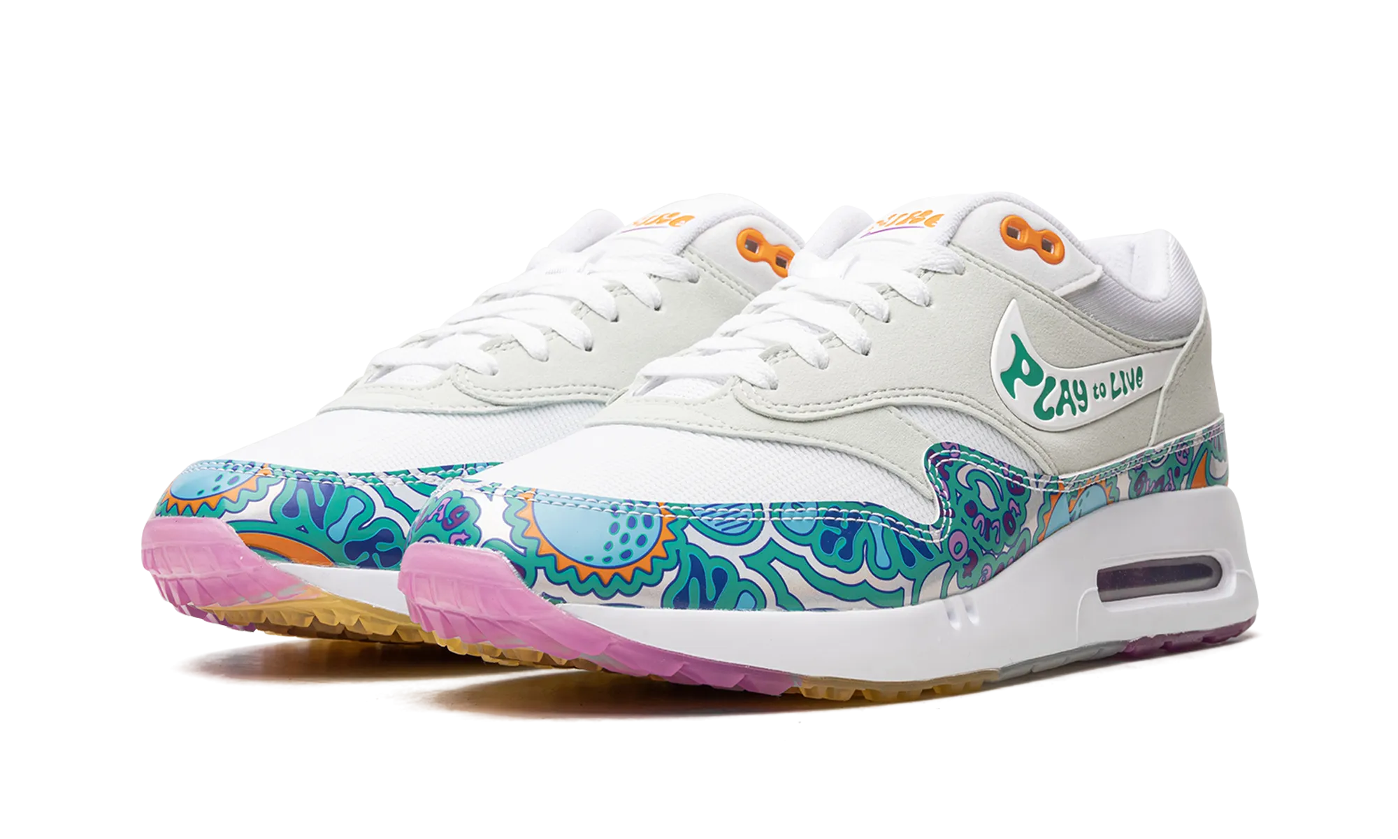 Air Max 1 Golf "Play To Live" running in a yoga studio shoes