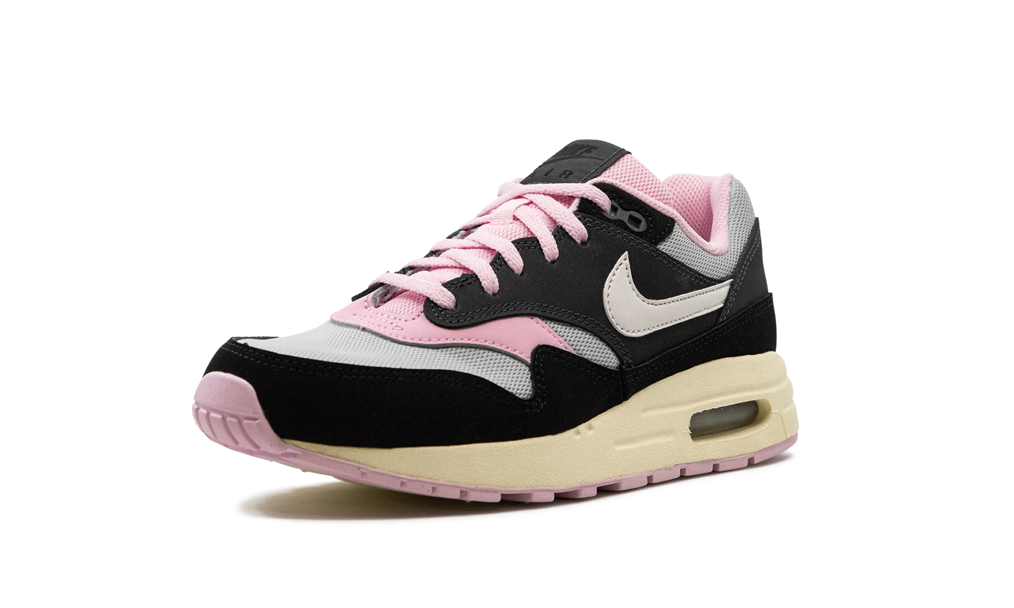 adjustable strap shoes Agility Flow Air Max 1 GS "Black Anthracite Pink Foam"