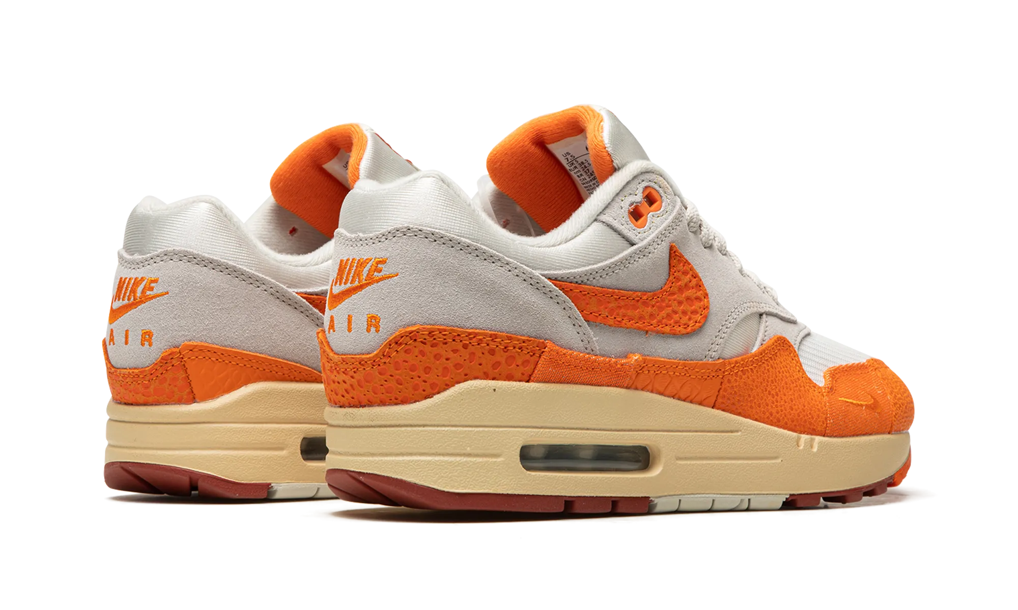 AIR MAX 1 MNS WMNS "Magma Orange" Performance - fabric indoor - track running shoes