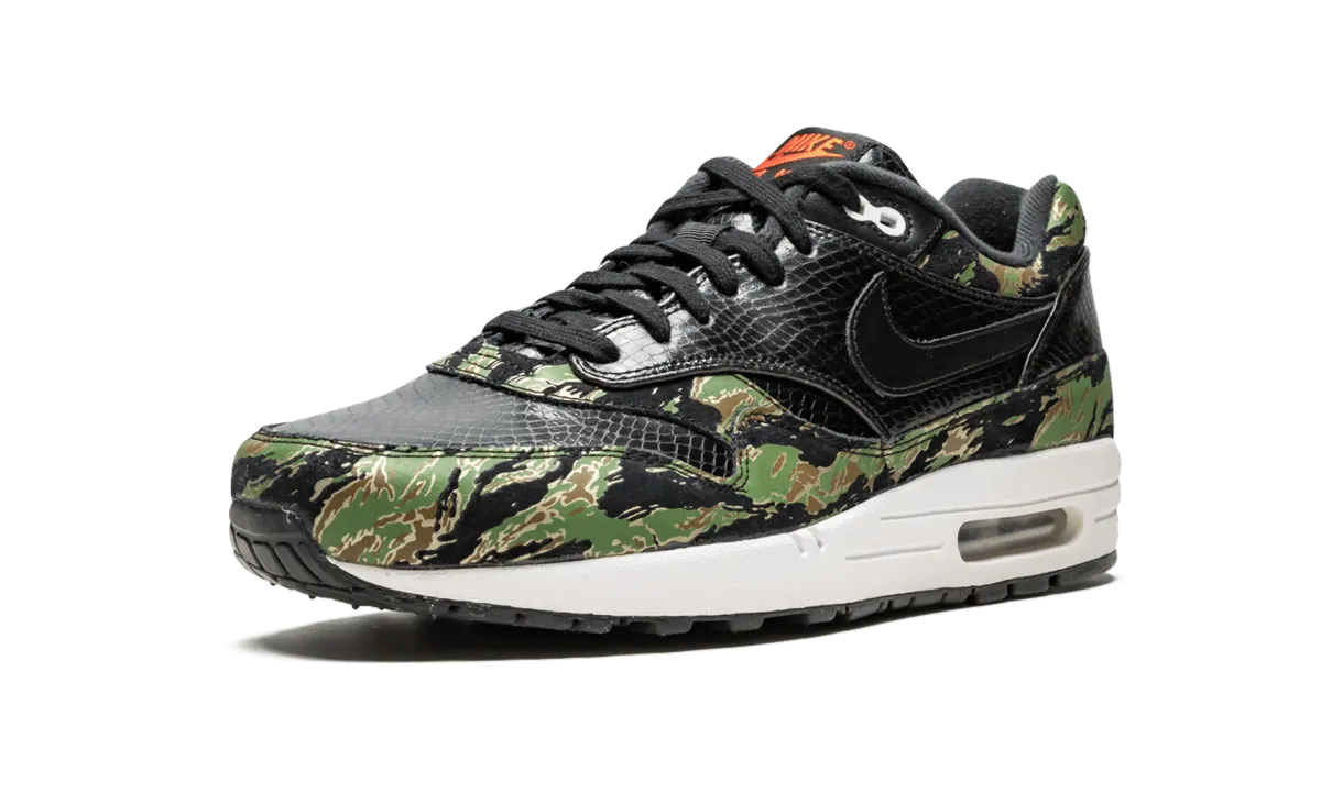 Air Max 1 PRM "Atmos Tiger Camo" fashionable running shoes