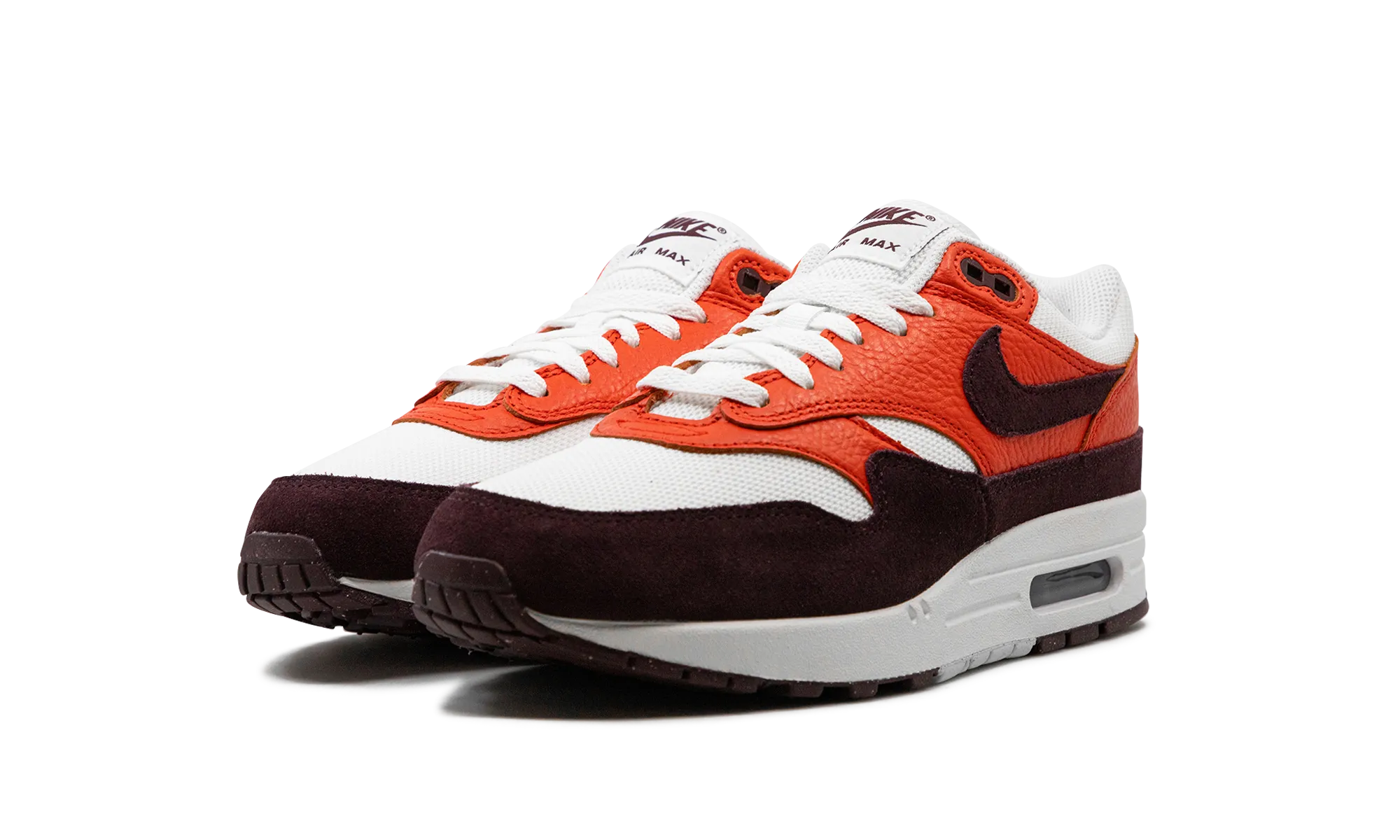 Air Max 1 "Burgundy Crush / Picante Red" cushioned midsole running shoes