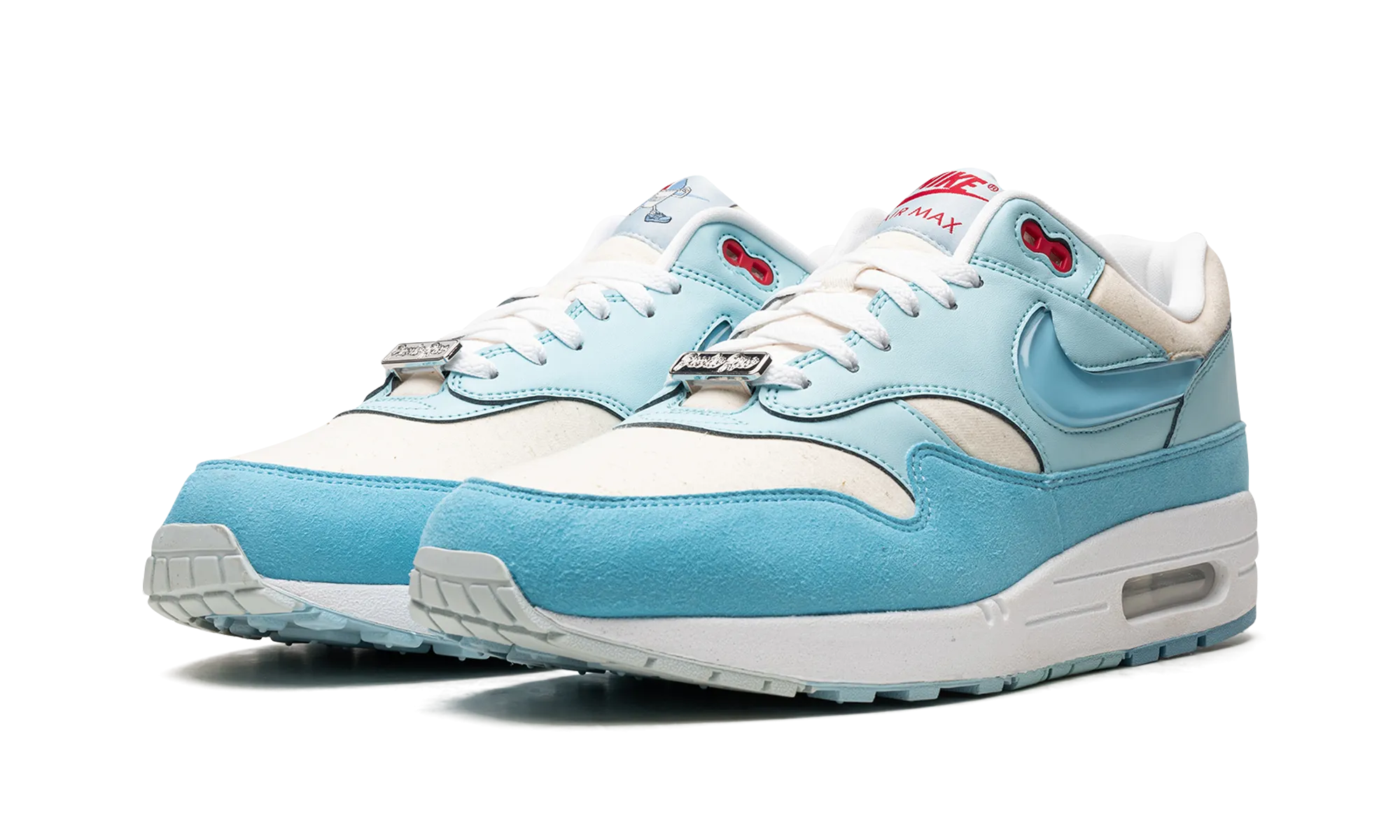 breathable - upper shoes Air Max 1 "Puerto Rico - Blue Gale"