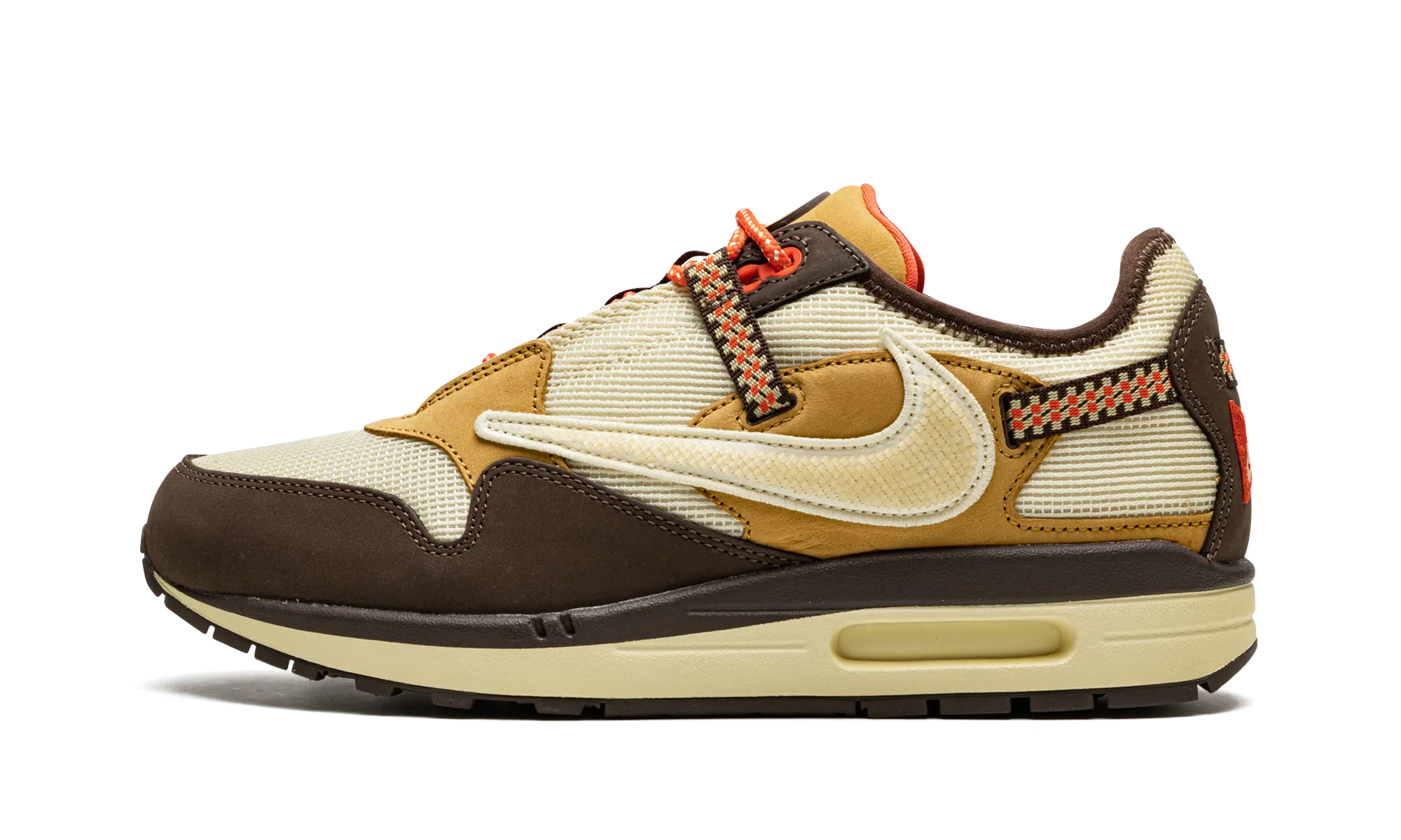 flexible - sole - design - adaptability shoes professional Air Max 1 "Travis Scott - Baroque Brown"