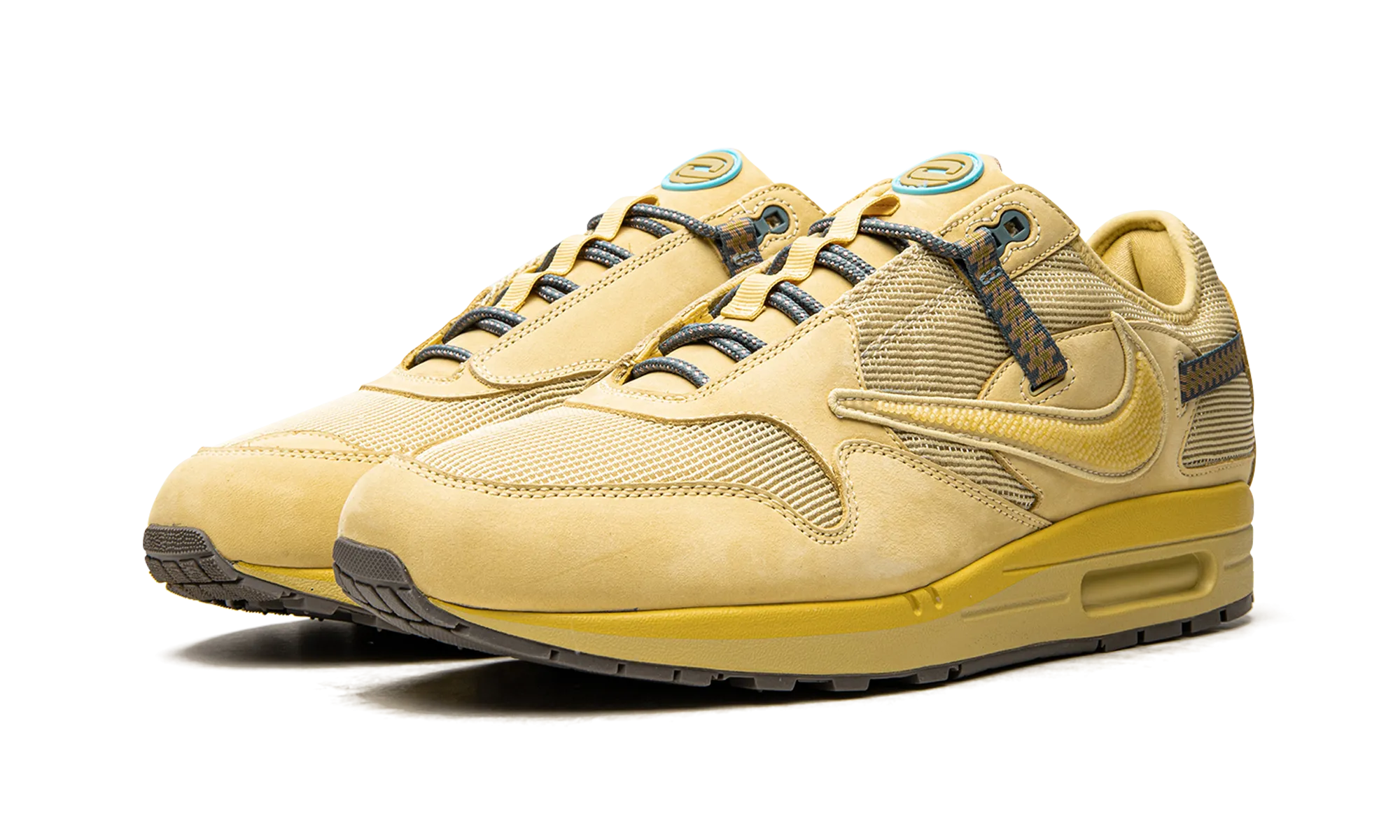 Air Max 1 "Travis Scott - Saturn Gold" High   Rebound multi - purpose shoes